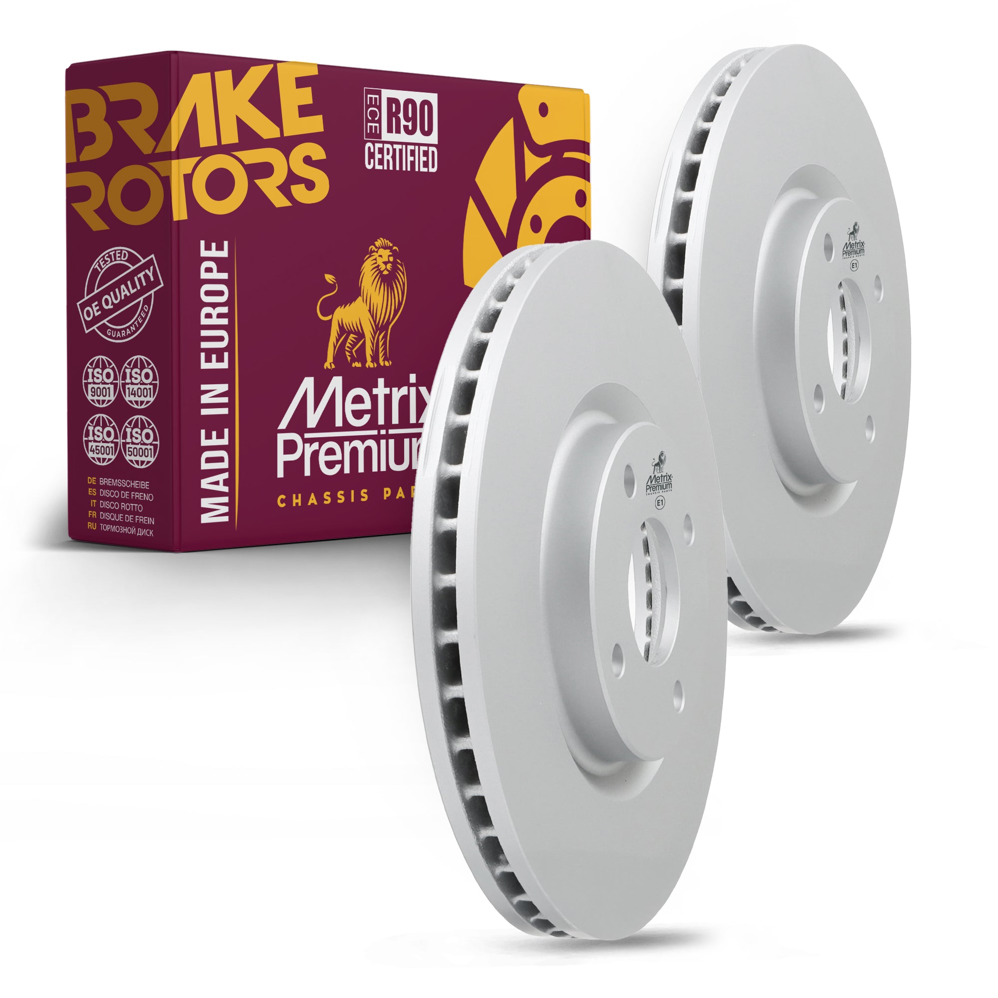 Metrix Premium Front Disc Brake Rotor Kit 92430MT OEM fit auto parts