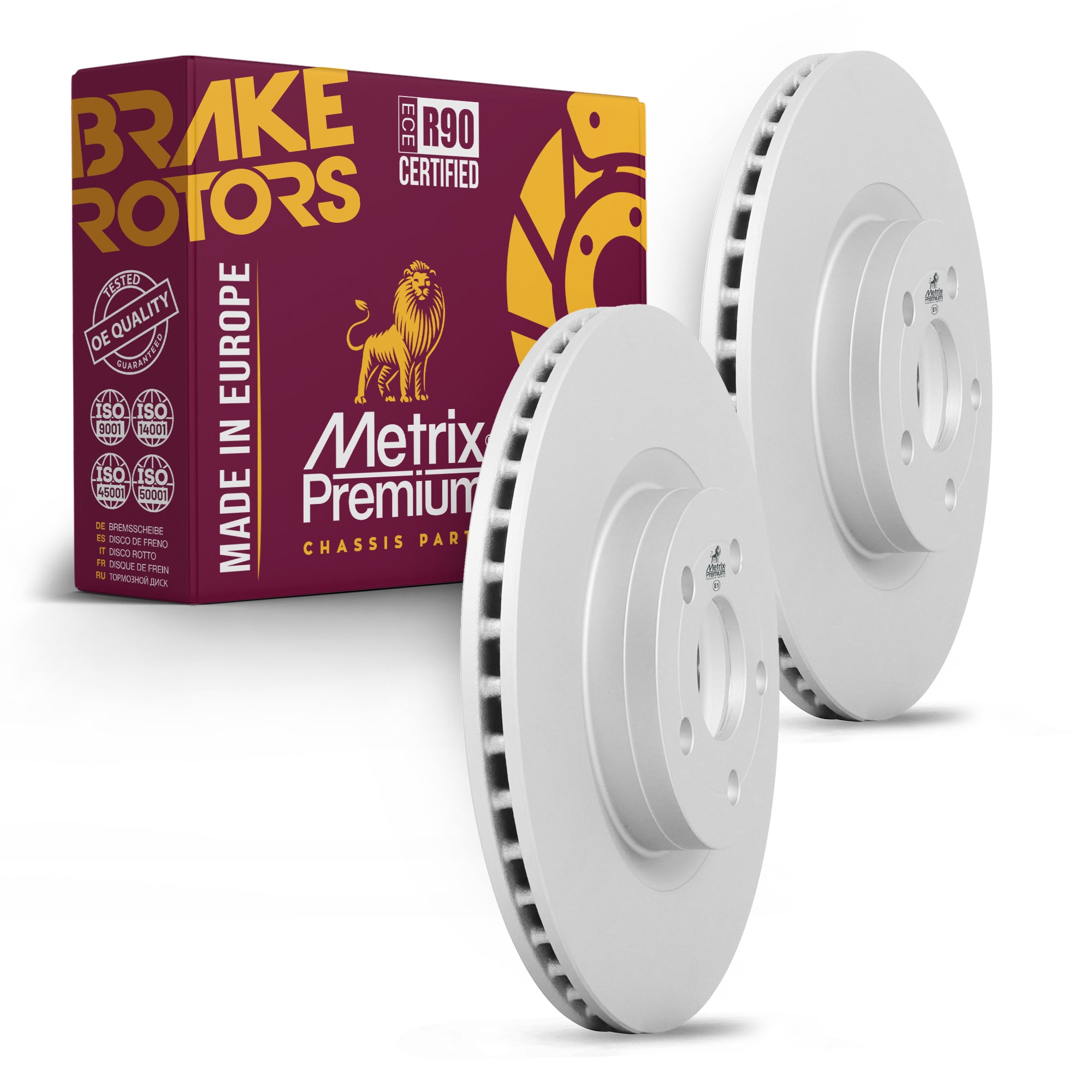 Metrix Premium Front Disc Brake Rotor Kit 92434MT OEM fit auto parts