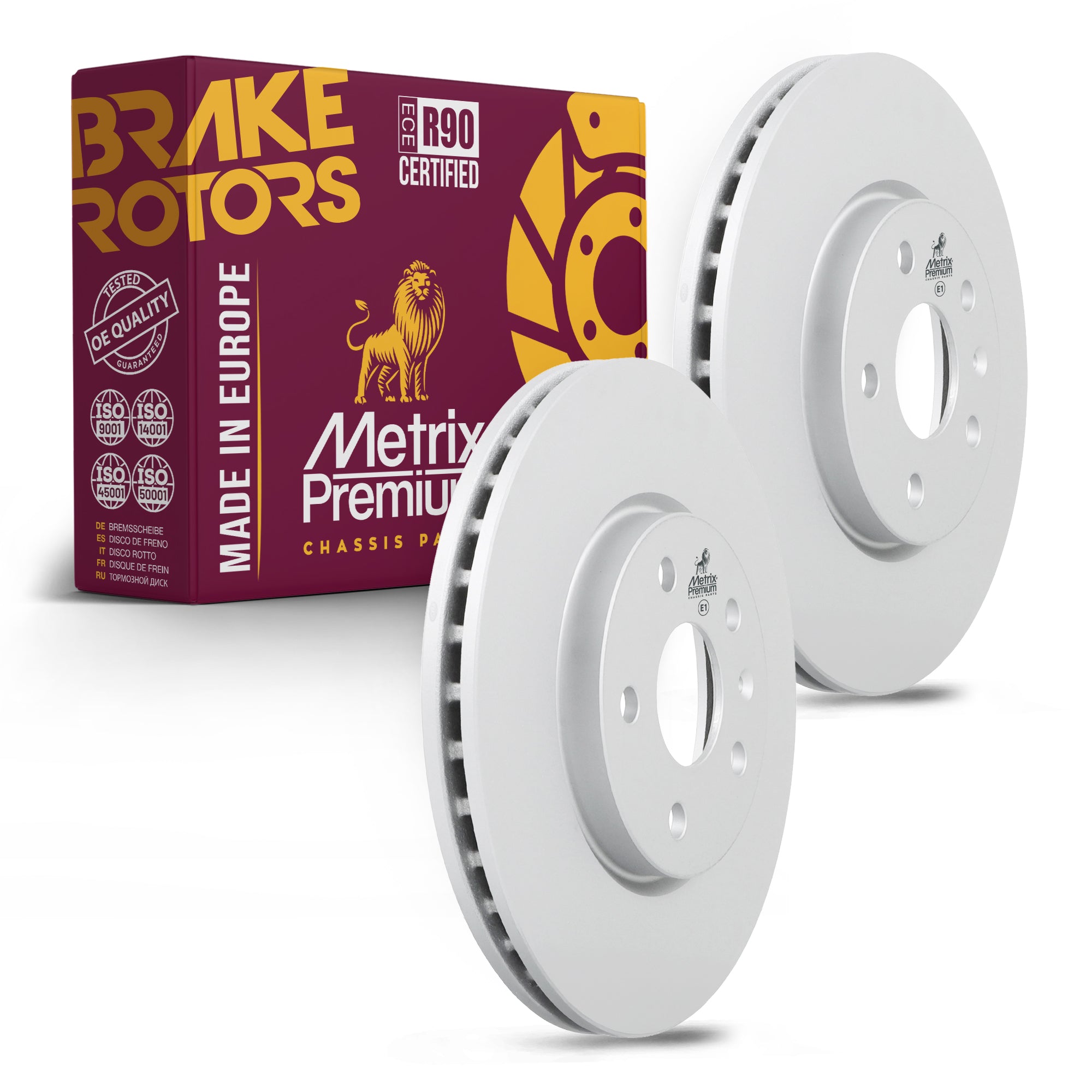Metrix Premium Front Disc Brake Rotor Kit 92443MT OEM fit auto parts