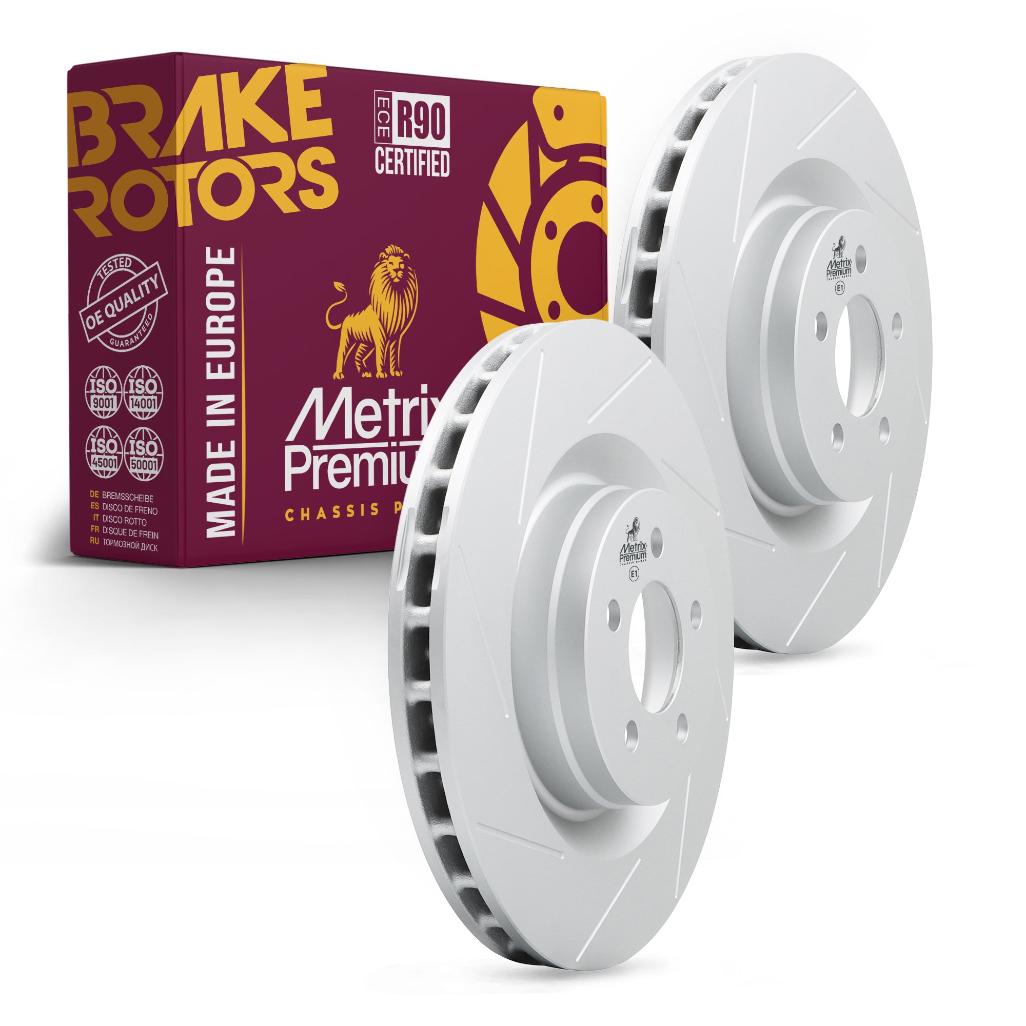 Metrix Premium Front Disc Brake Rotor Kit 92447MT OEM fit auto parts