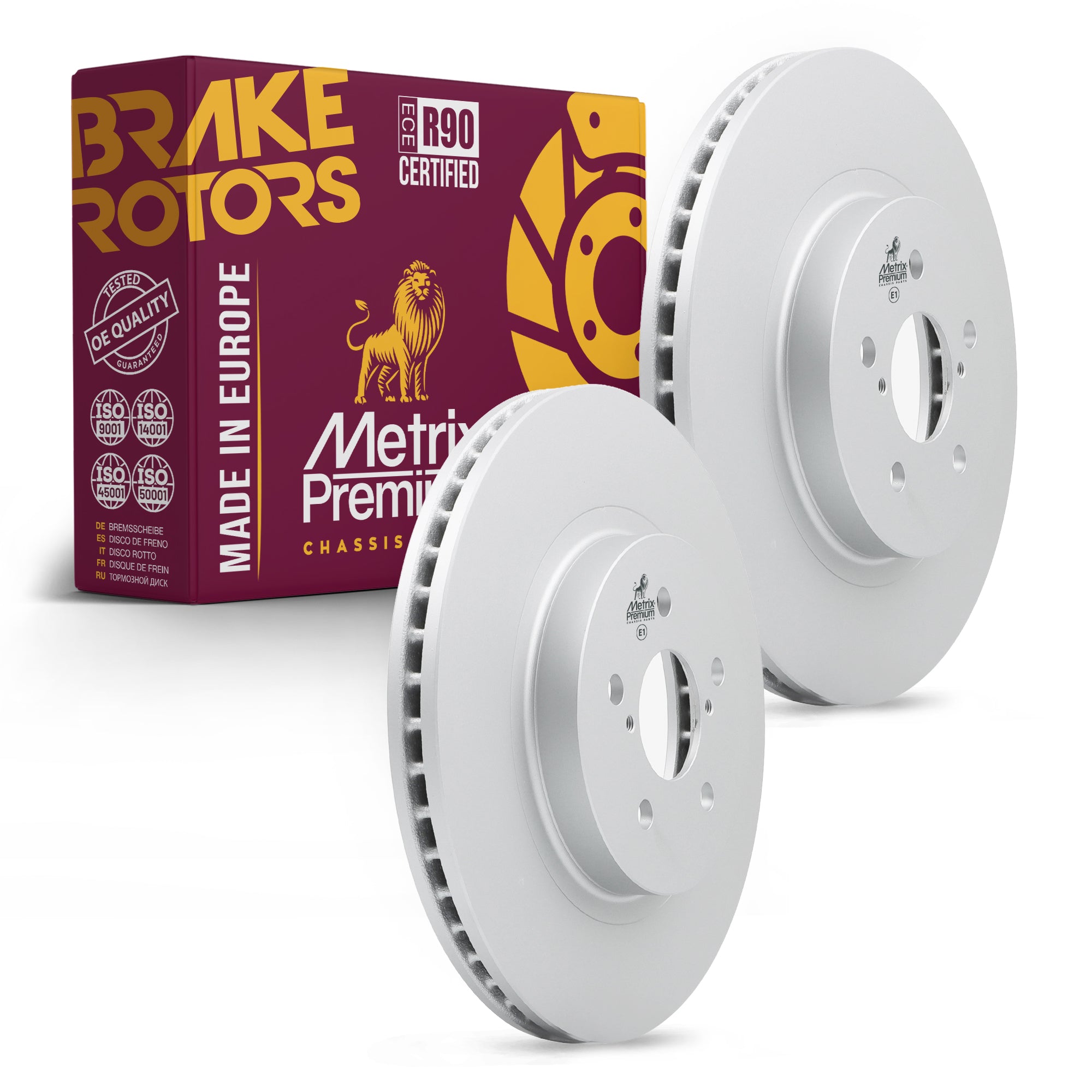 Metrix Premium Front Disc Brake Rotor Kit 92450MT OEM fit auto parts