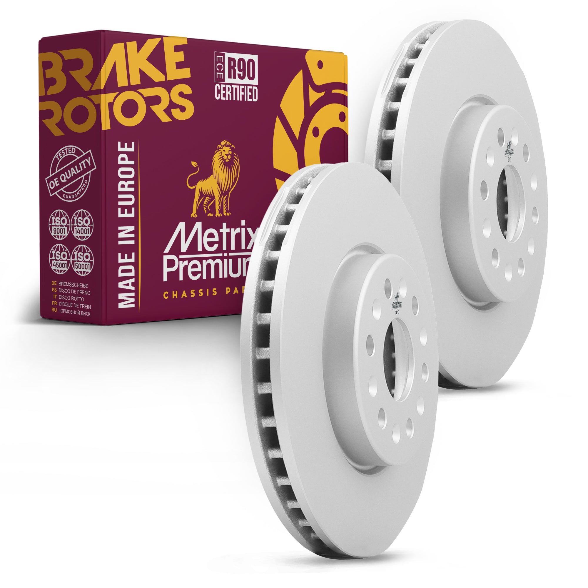 Metrix Premium Front Disc Brake Rotor Kit 92472MT OEM fit auto parts