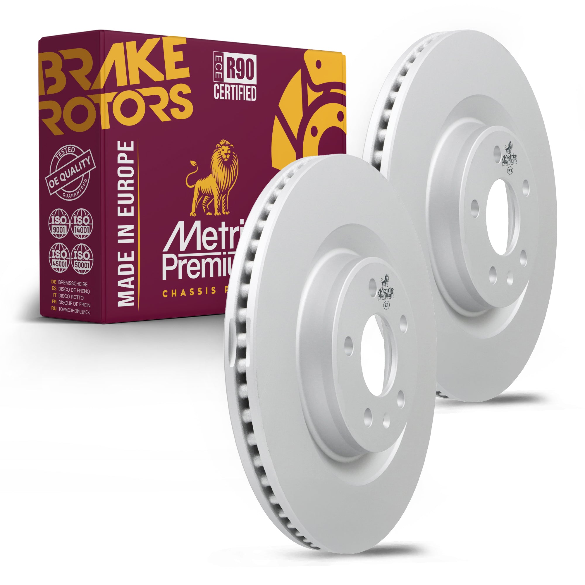 Metrix Premium Rear Disc Brake Rotor Kit 92475MT OEM fit auto parts