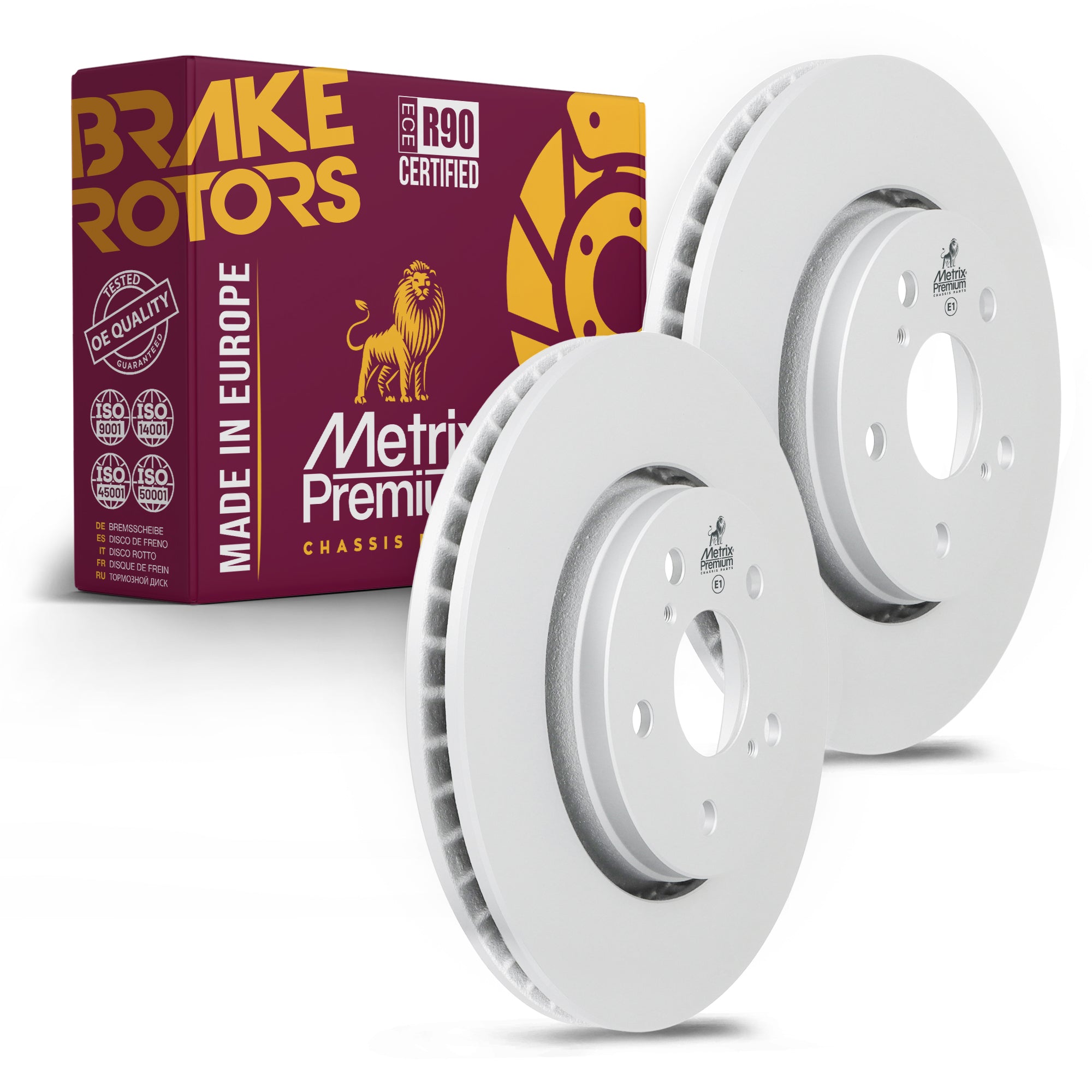 Metrix Premium Front Disc Brake Rotor Kit 92485MT OEM fit auto parts