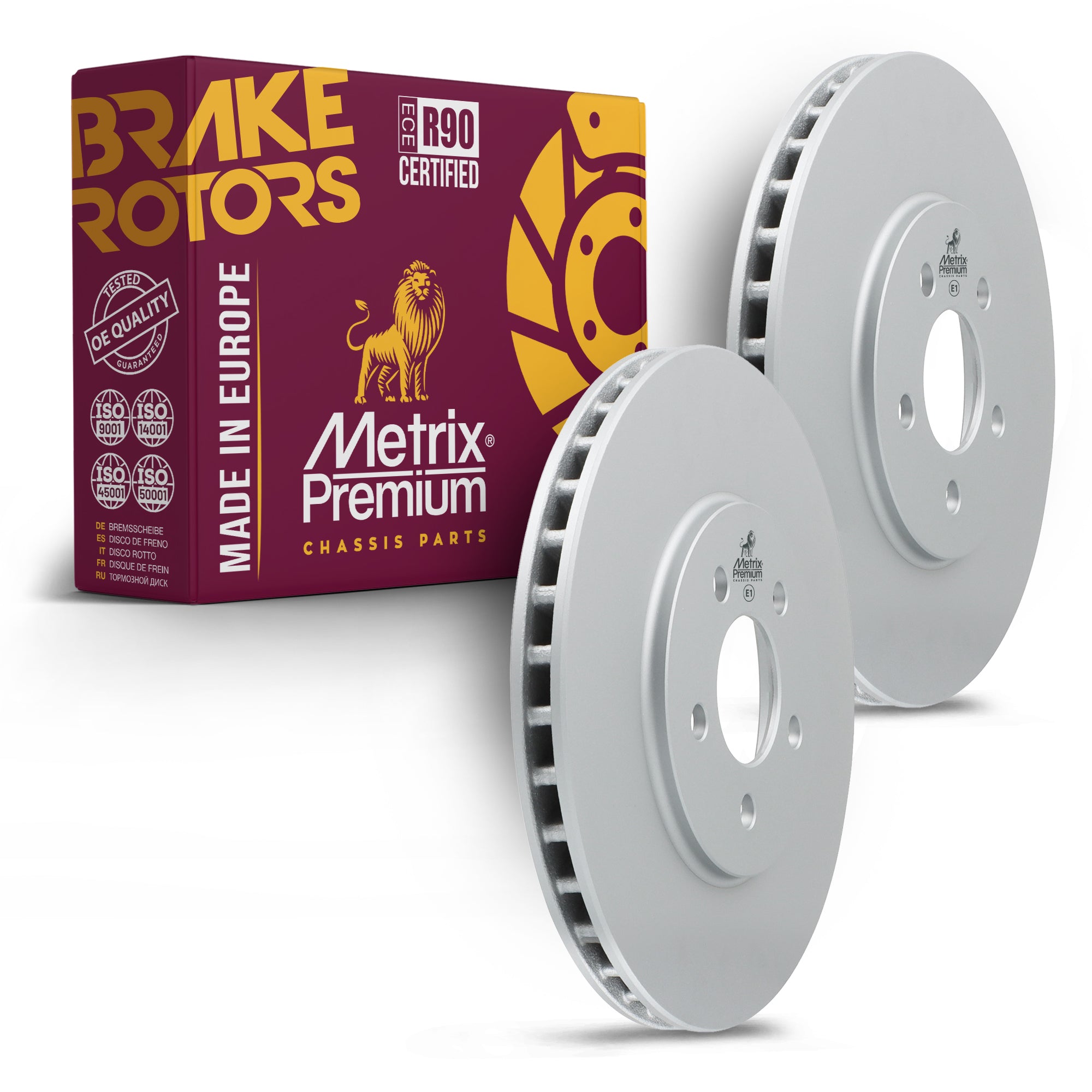 Metrix Premium Front Disc Brake Rotor Kit 92494MT OEM fit auto parts