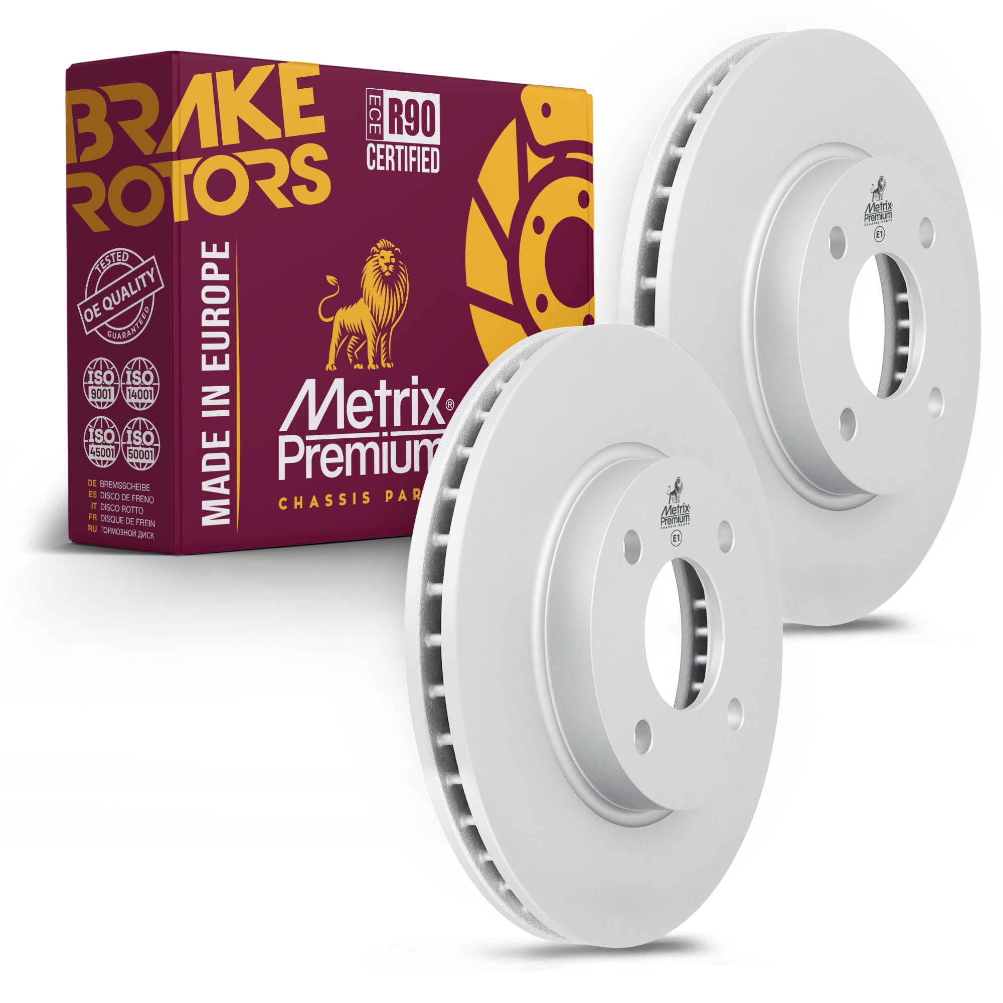 Metrix Premium Front Disc Brake Rotor Kit 92502MT OEM fit auto parts