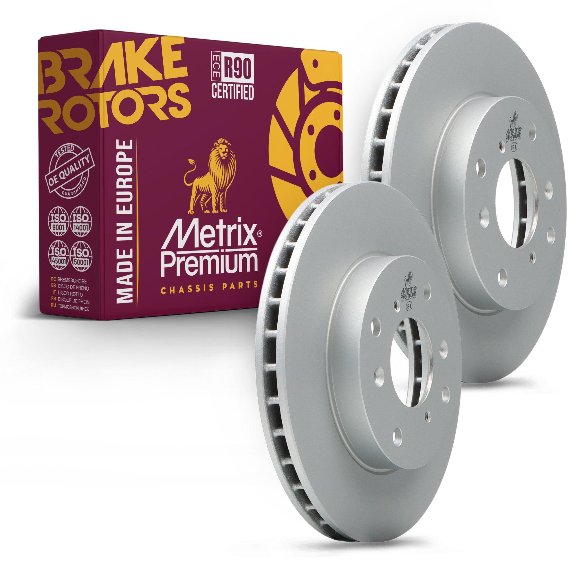 Metrix Premium Front Disc Brake Rotor Kit 92516MT OEM fit auto parts