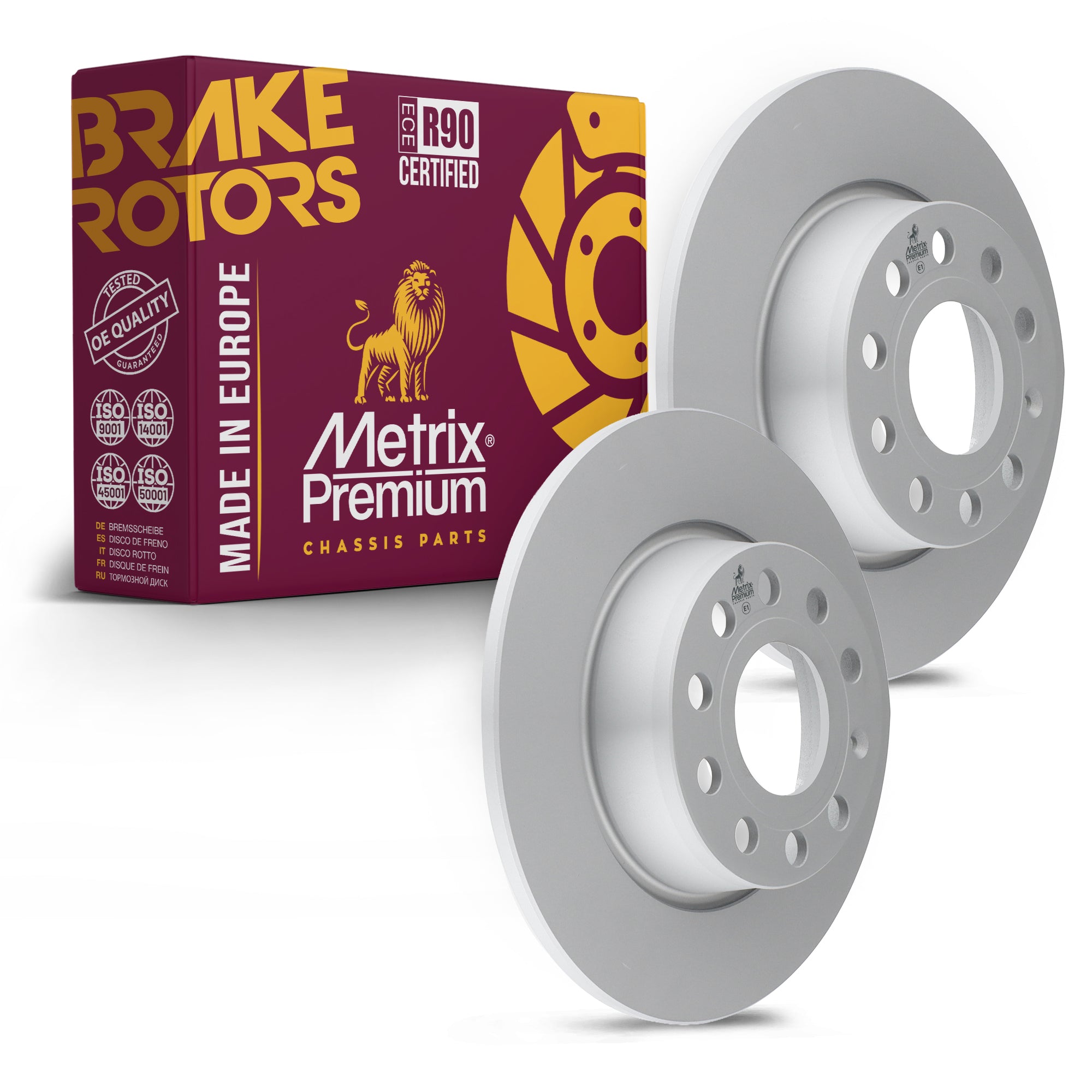 Metrix Premium Rear Disc Brake Rotor Kit 92530MT OEM fit auto parts