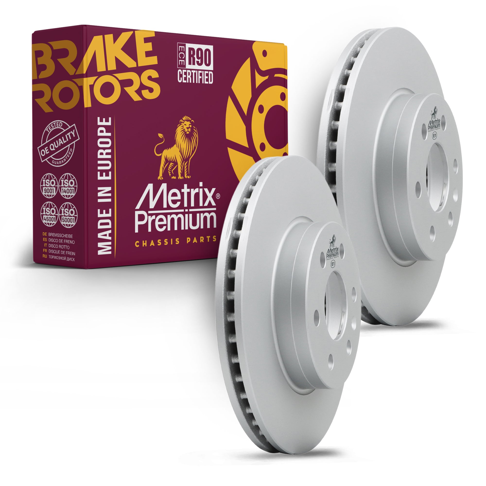 Metrix Premium Front Disc Brake Rotor Kit 92535MT OEM fit auto parts