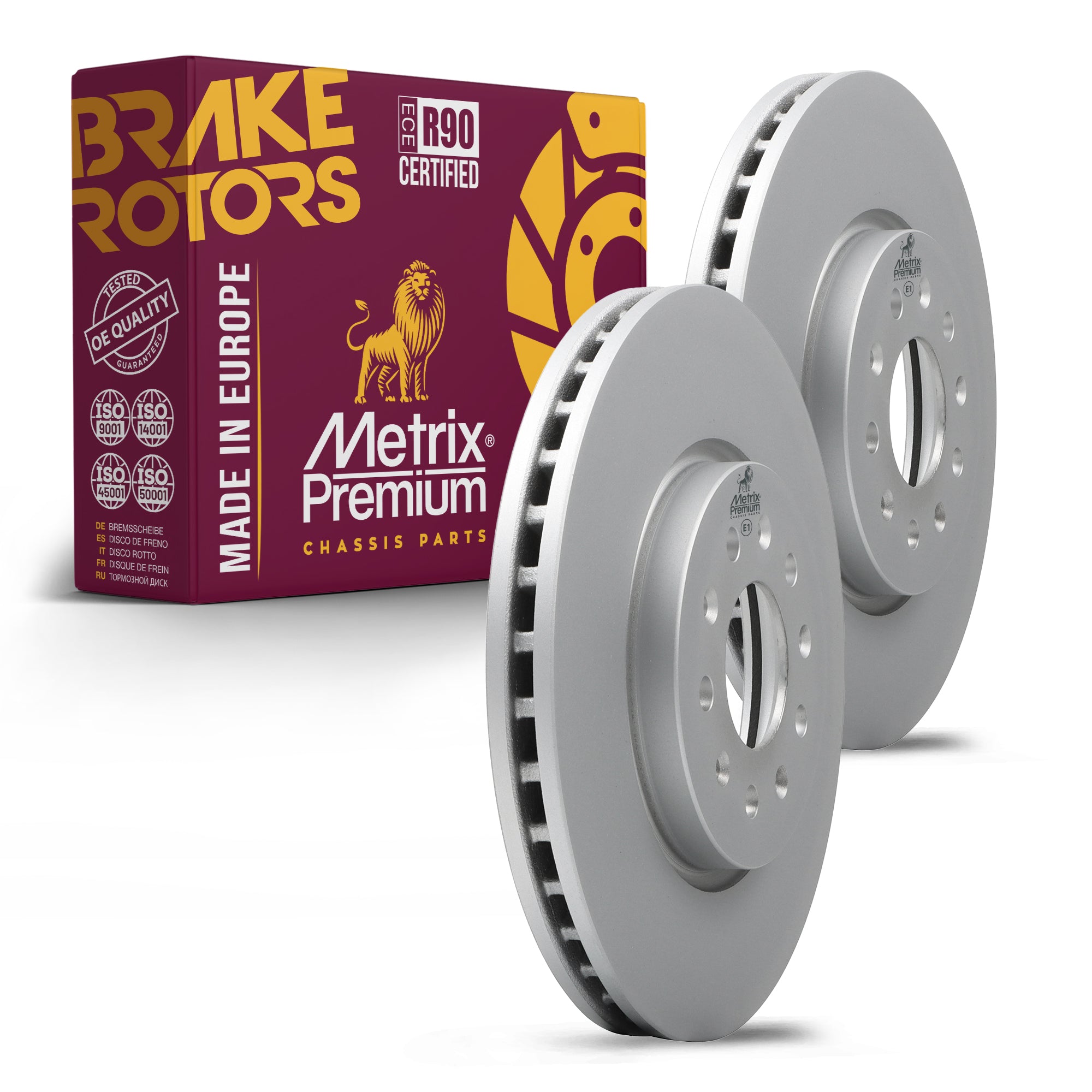 Metrix Premium Front Disc Brake Rotor Kit 92556MT OEM fit auto parts