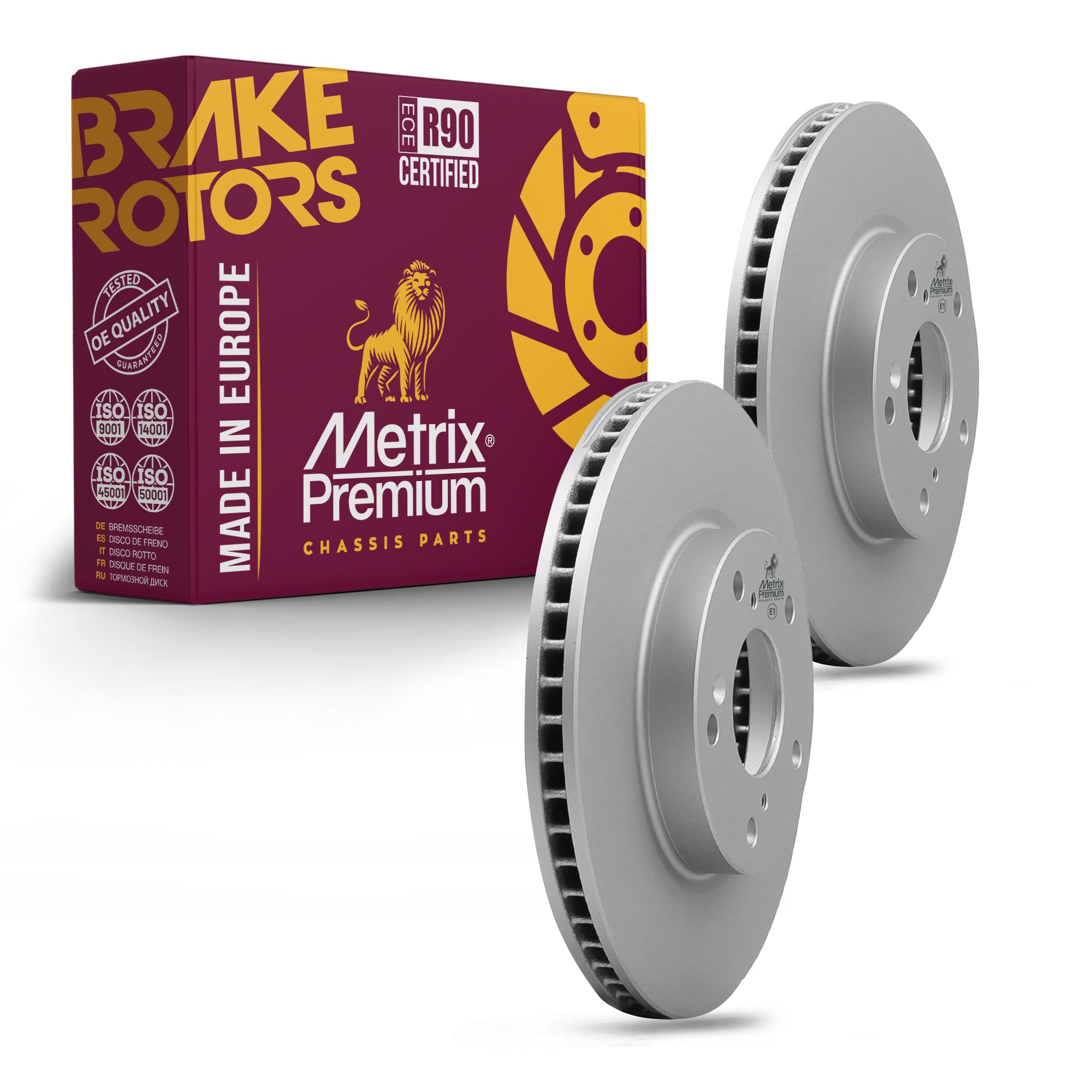 Metrix Premium Front Disc Brake Rotor Kit 92572MT OEM fit auto parts
