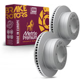 Metrix Premium Rear Disc Brake Rotor Kit 92574MT OEM fit auto parts