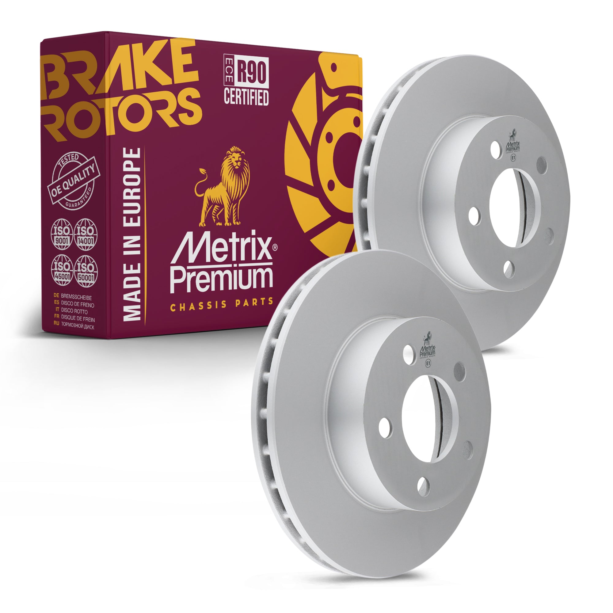 Metrix Premium Front Disc Brake Rotor Kit 92586MT OEM fit auto parts