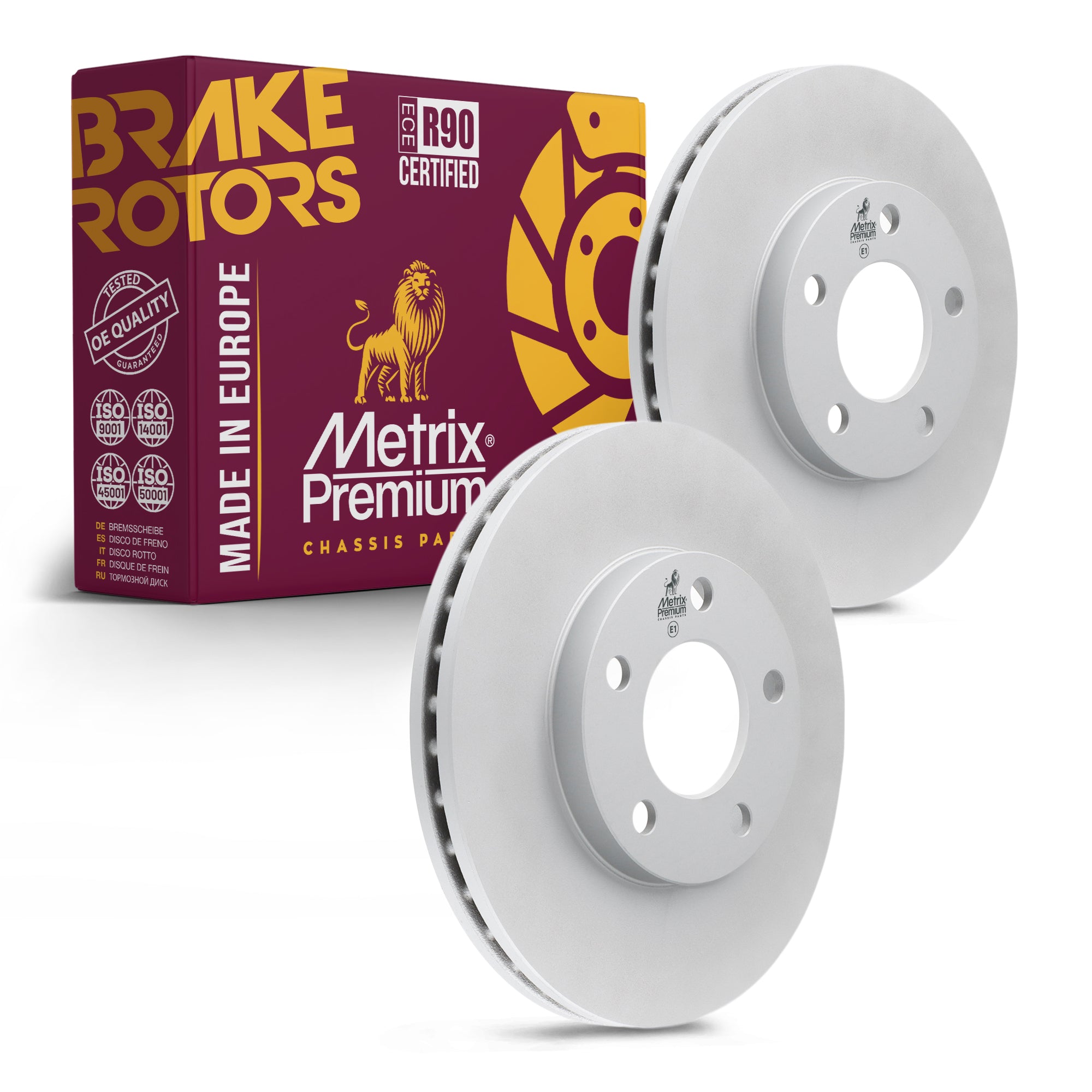 Metrix Premium Front Disc Brake Rotor Kit 92589MT OEM fit auto parts