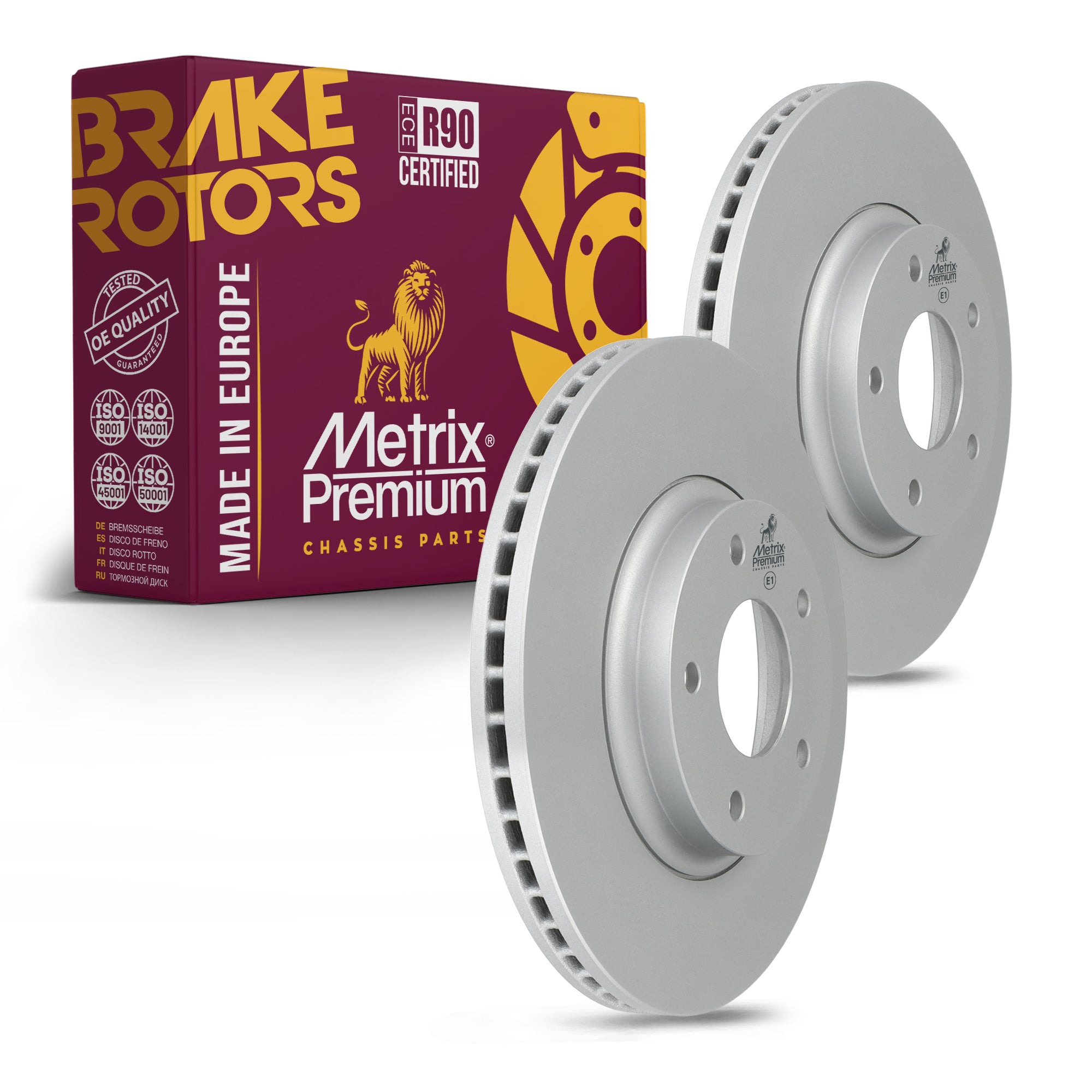 Metrix Premium Front Disc Brake Rotor Kit 92594MT OEM fit auto parts