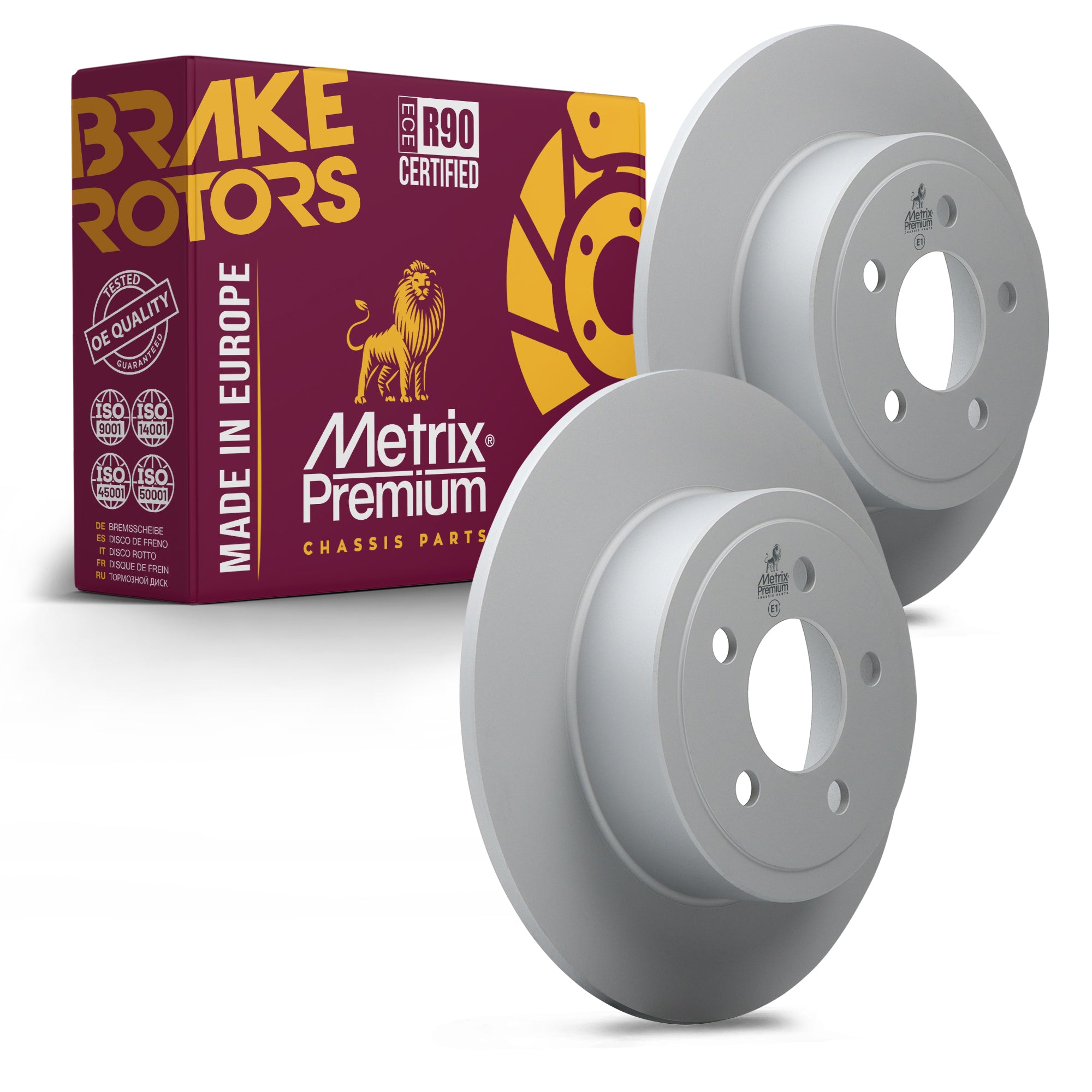 Metrix Premium Rear Disc Brake Rotor Kit 92599MT OEM fit auto parts