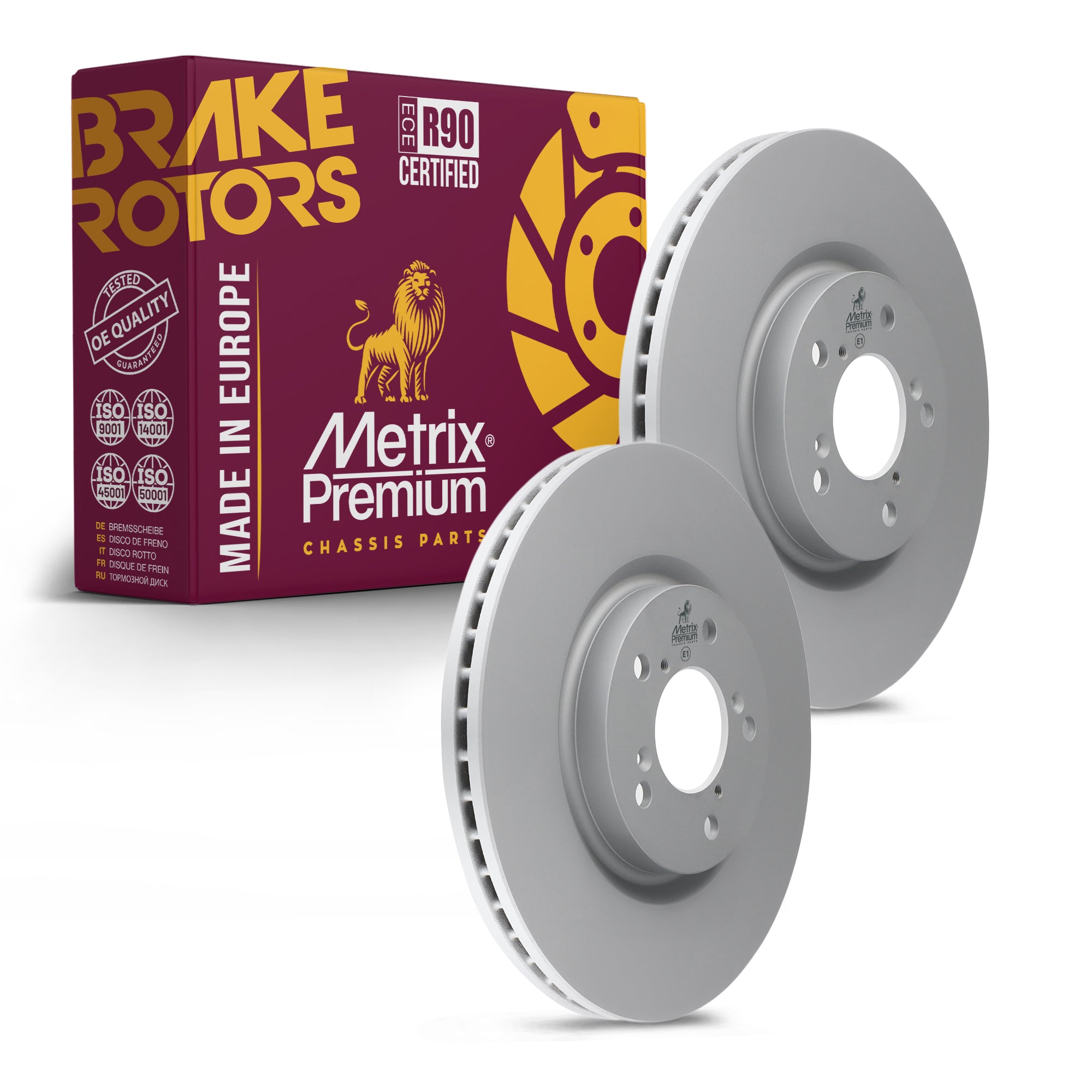 Metrix Premium Front Disc Brake Rotor Kit 92602MT OEM fit auto parts