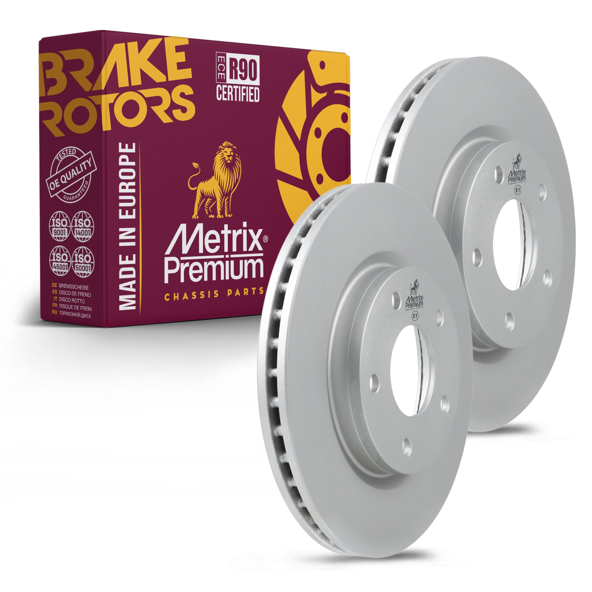 Metrix Premium Front Disc Brake Rotor Kit 92621MT OEM fit auto parts