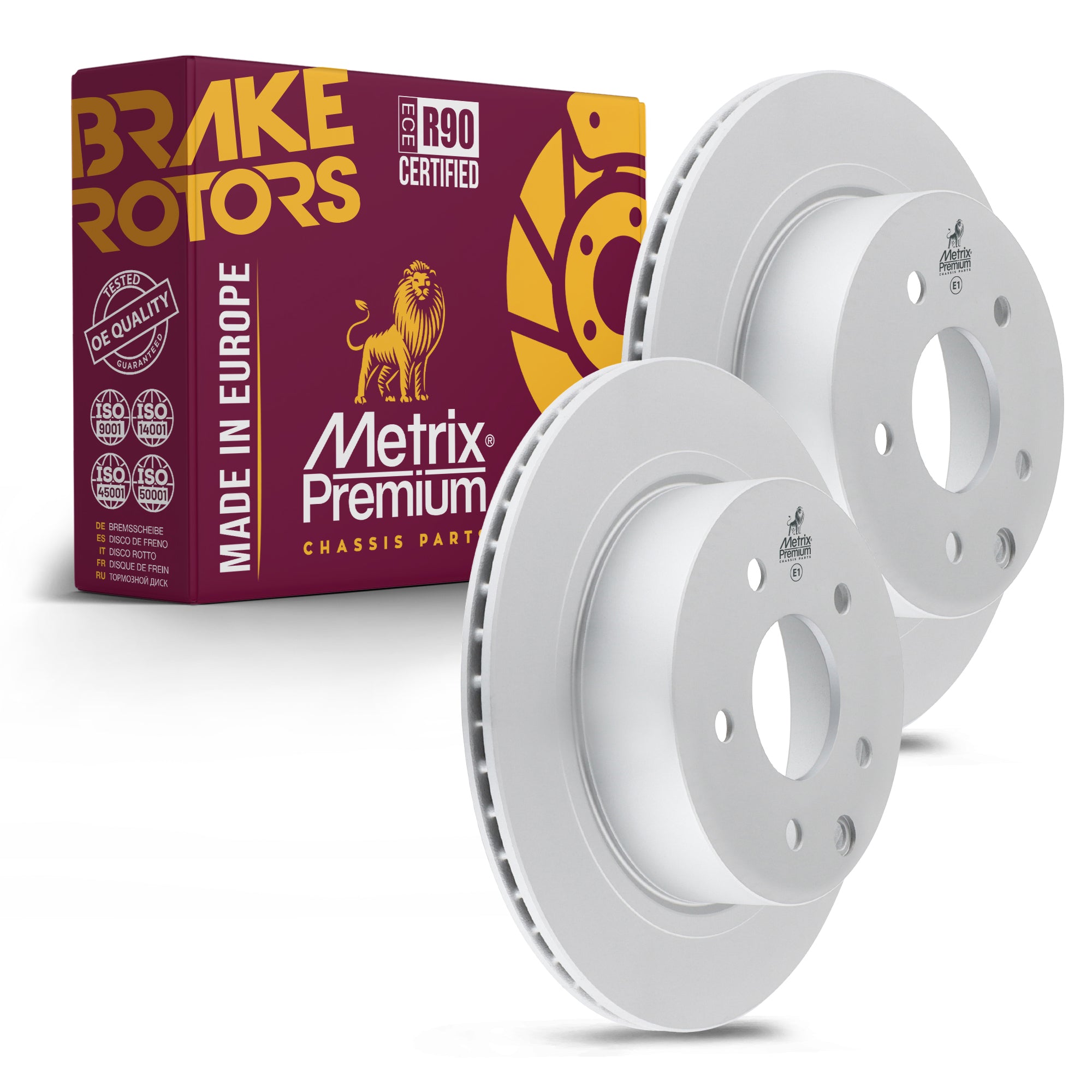 Metrix Premium Rear Disc Brake Rotor Kit 92624MT OEM fit auto parts