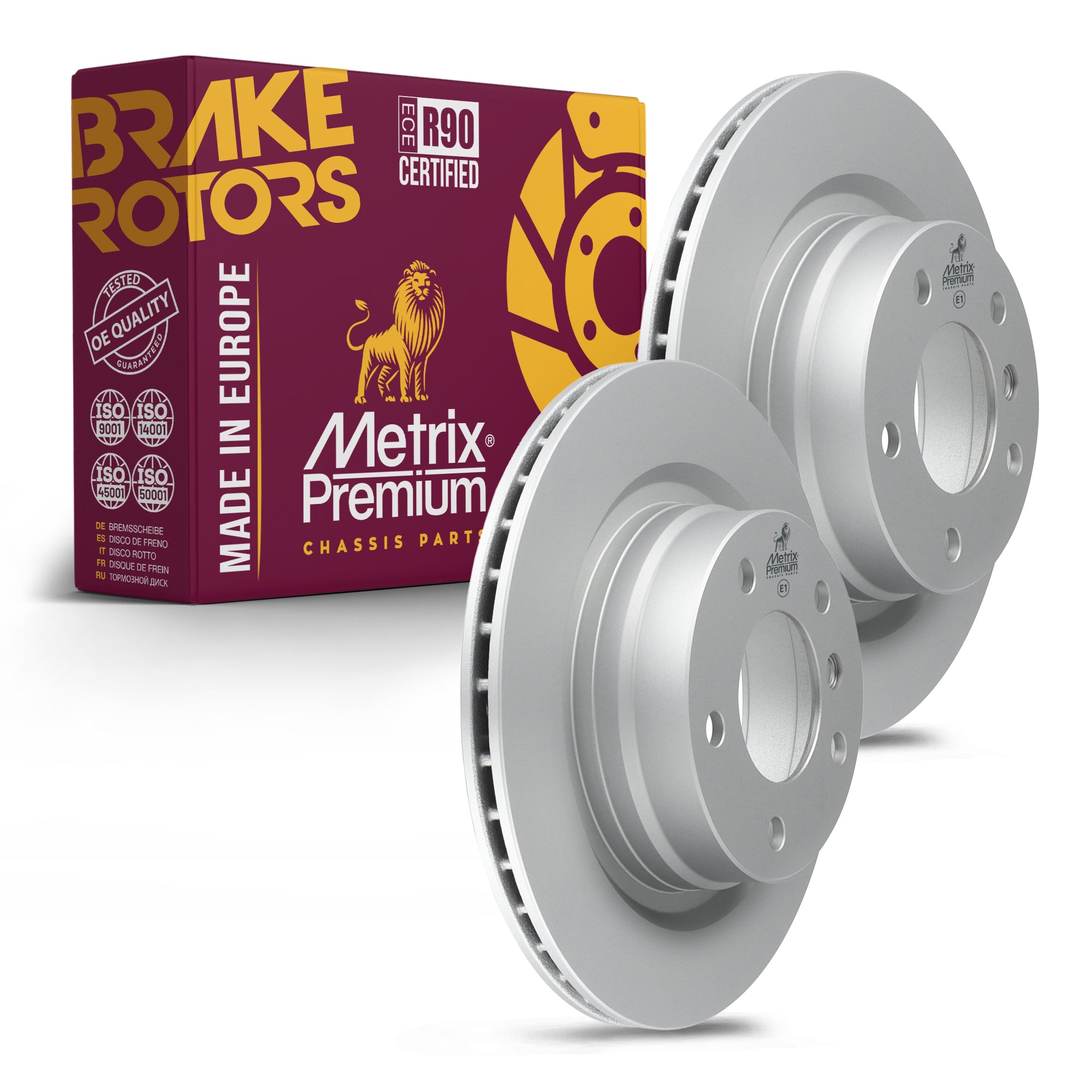 Metrix Premium Rear Disc Brake Rotor Kit 92626MT OEM fit auto parts