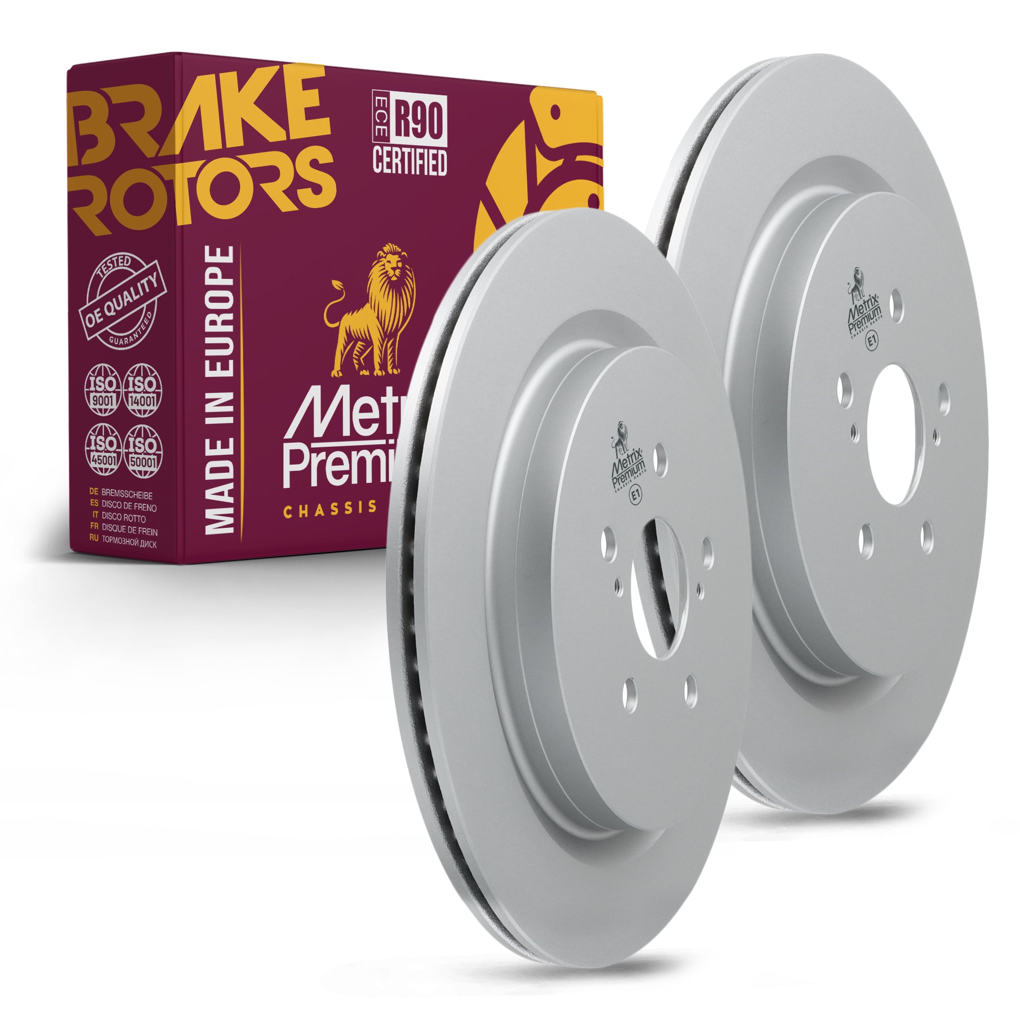Metrix Premium Rear Disc Brake Rotor Kit 92642MT OEM fit auto parts