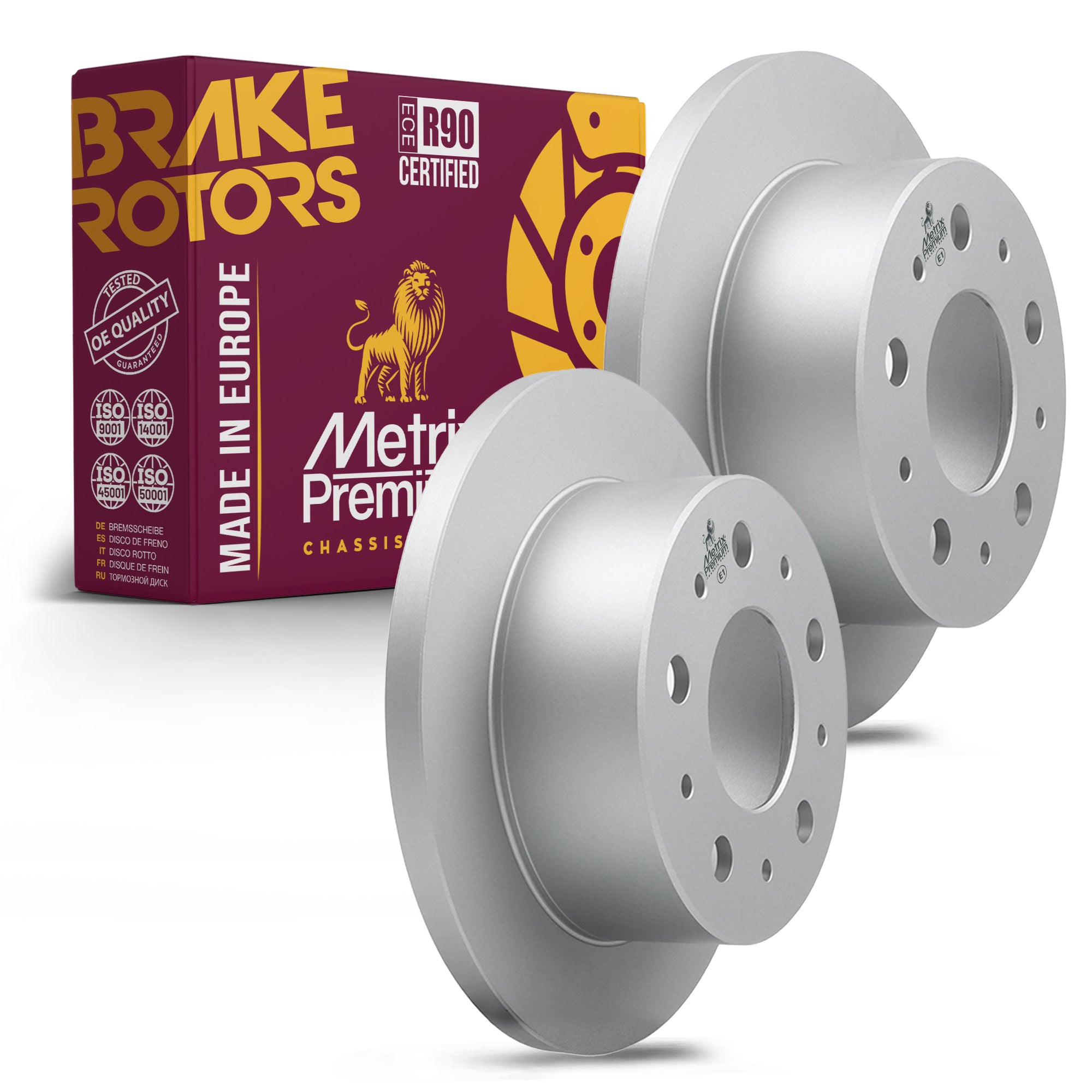 Metrix Premium Rear Disc Brake Rotor Kit 92646MT OEM fit auto parts
