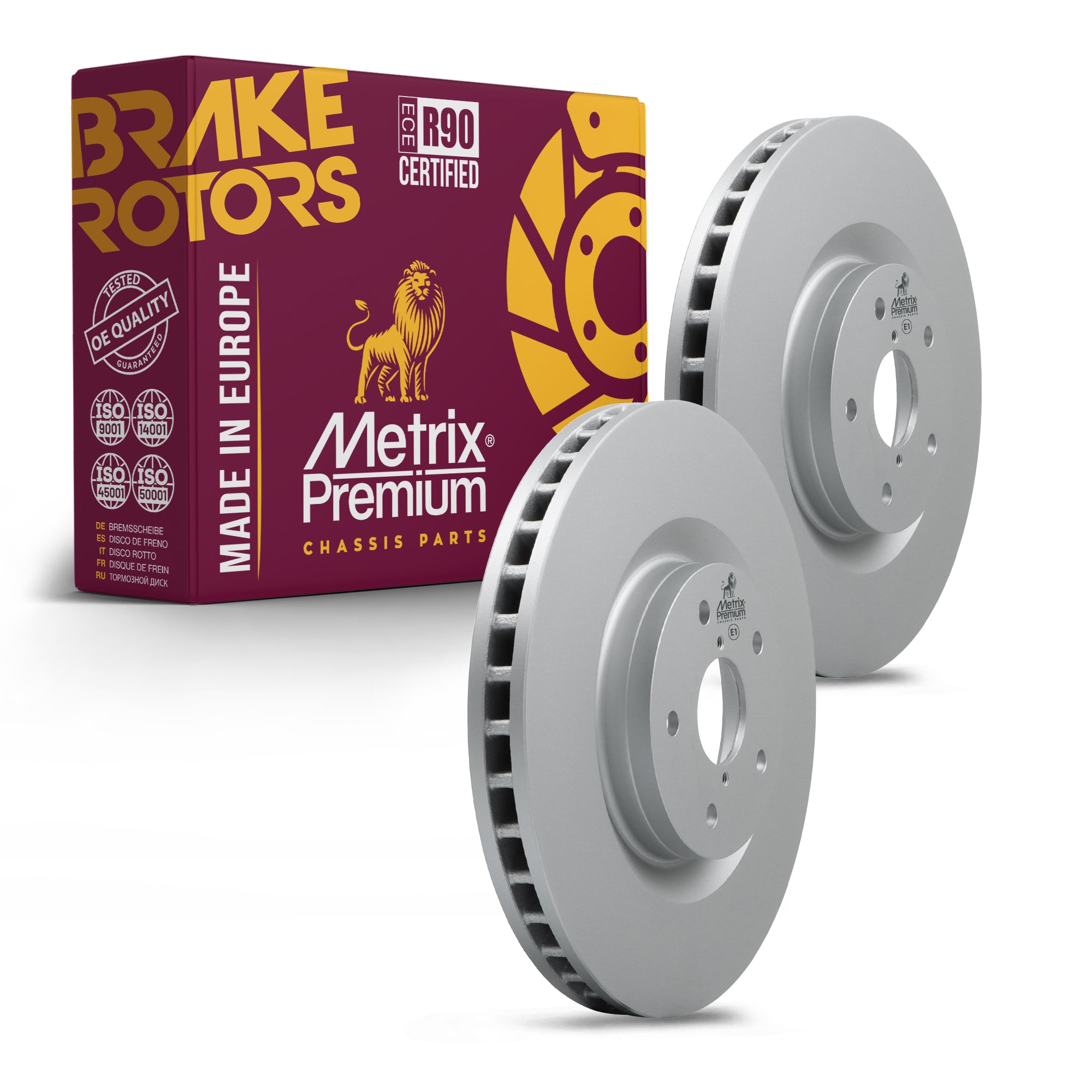 Metrix Premium Front Disc Brake Rotor Kit 92652MT OEM fit auto parts