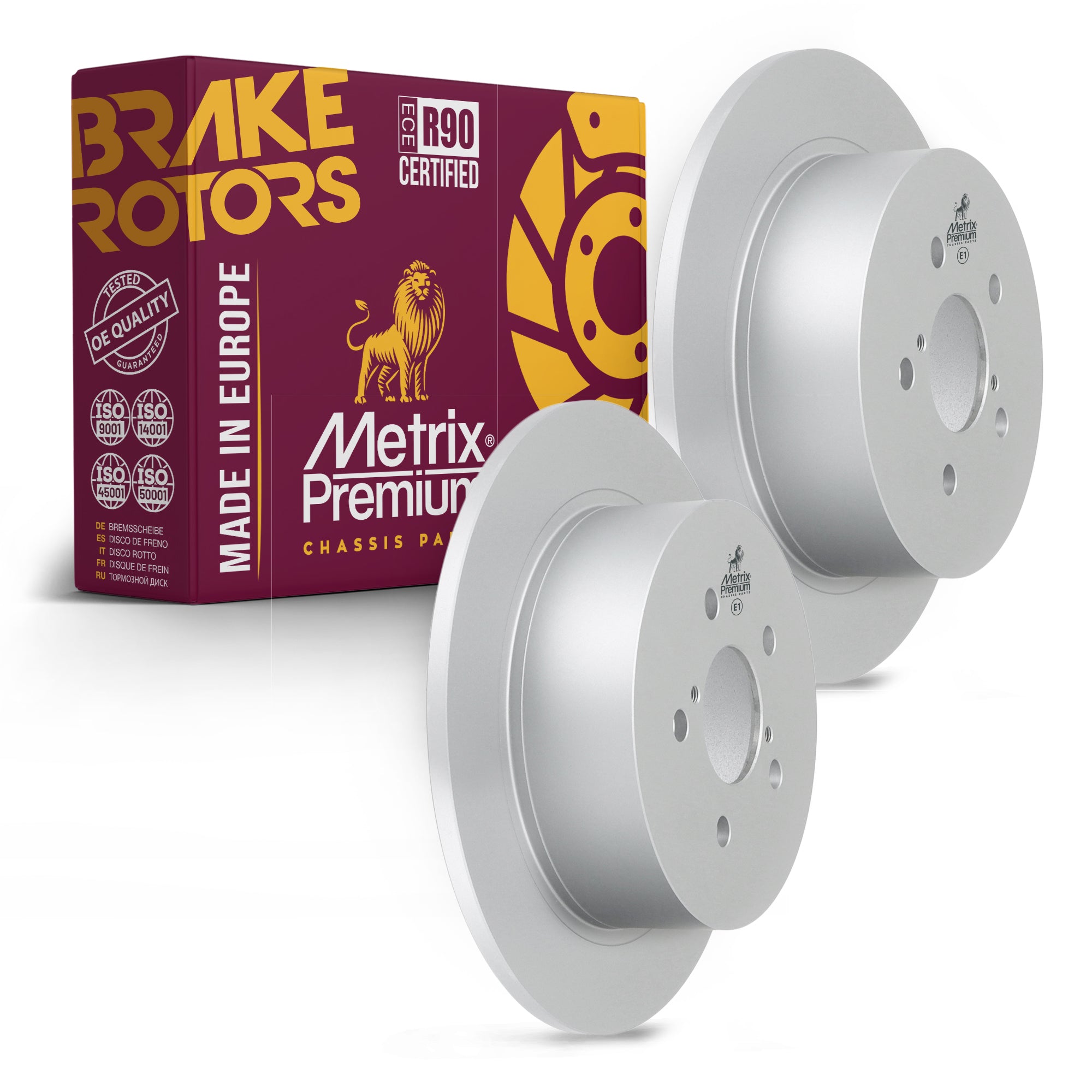 Metrix Premium Rear Disc Brake Rotor Kit 92673MT OEM fit auto parts