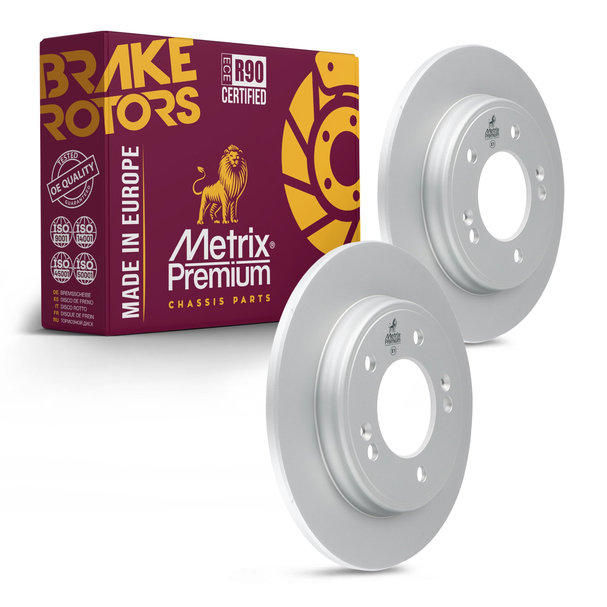 Metrix Premium Rear Disc Brake Rotor Kit 92674MT OEM fit auto parts