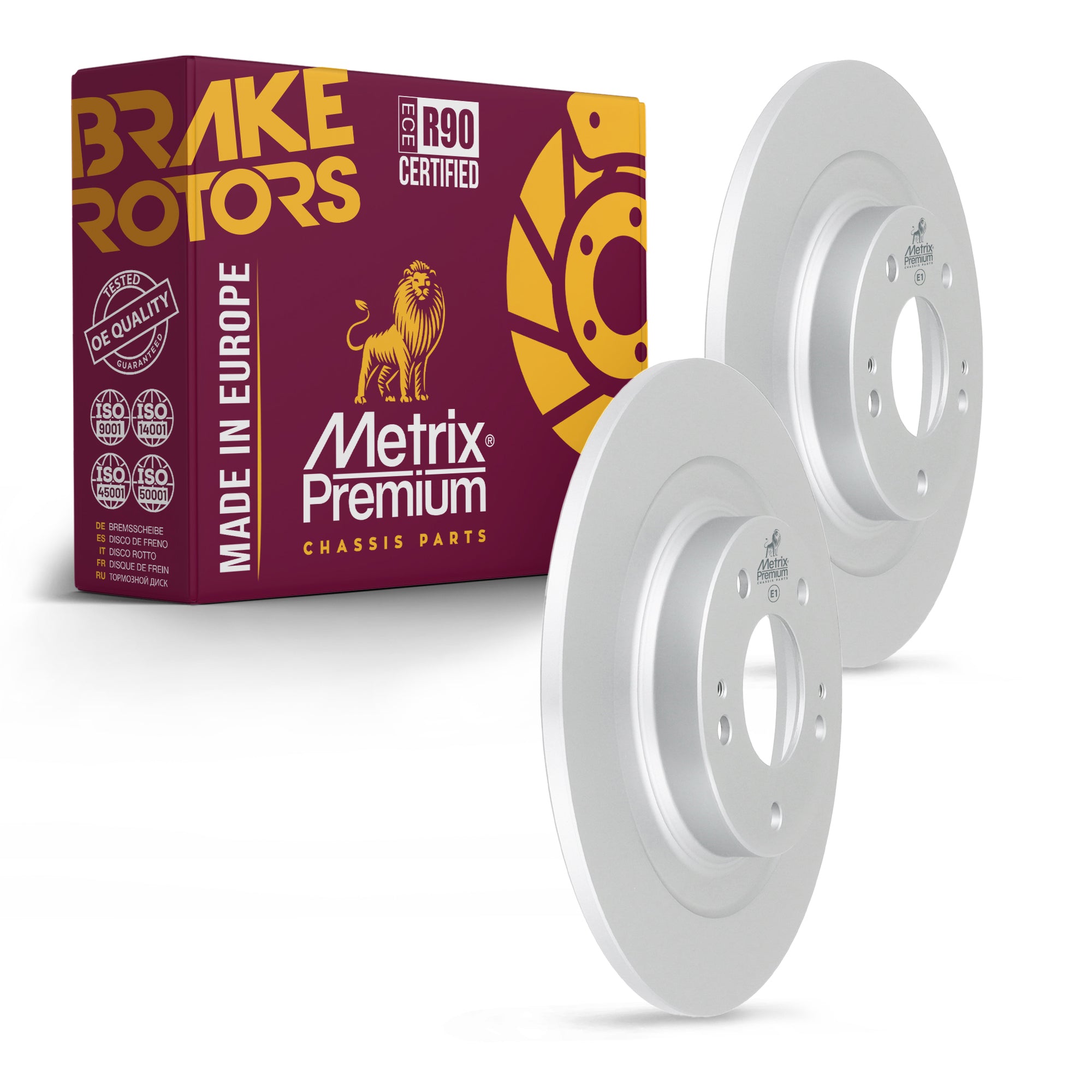 Metrix Premium Rear Disc Brake Rotor Kit 92675MT OEM fit auto parts