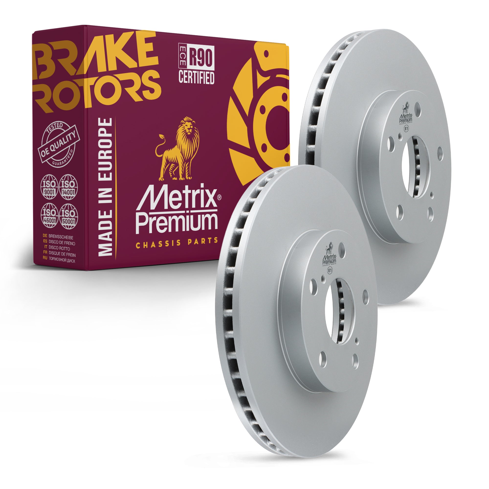 Metrix Premium Front Disc Brake Rotor Kit 92678MT OEM fit auto parts