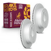 Metrix Premium Rear Disc Brake Rotor Kit 92684MT OEM fit auto parts