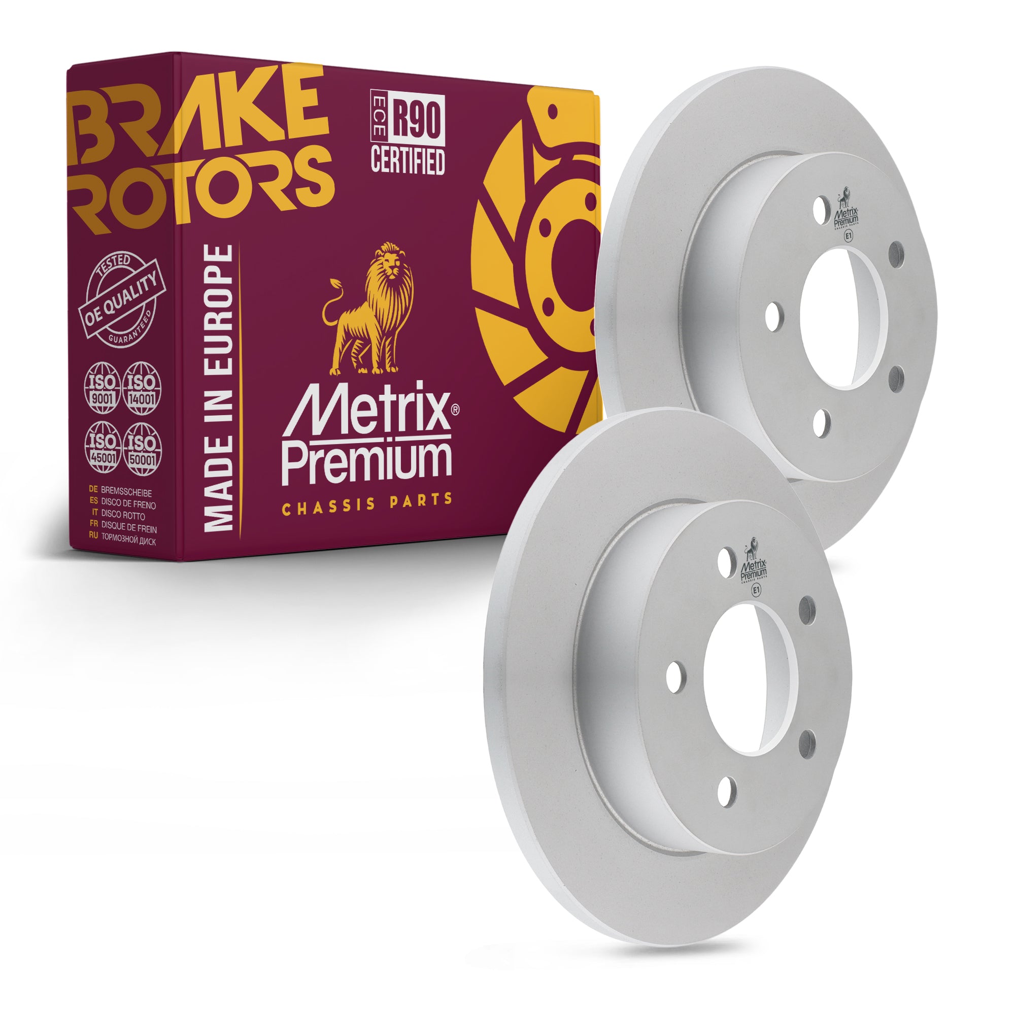 Metrix Premium Rear Disc Brake Rotor Kit 92690MT OEM fit auto parts