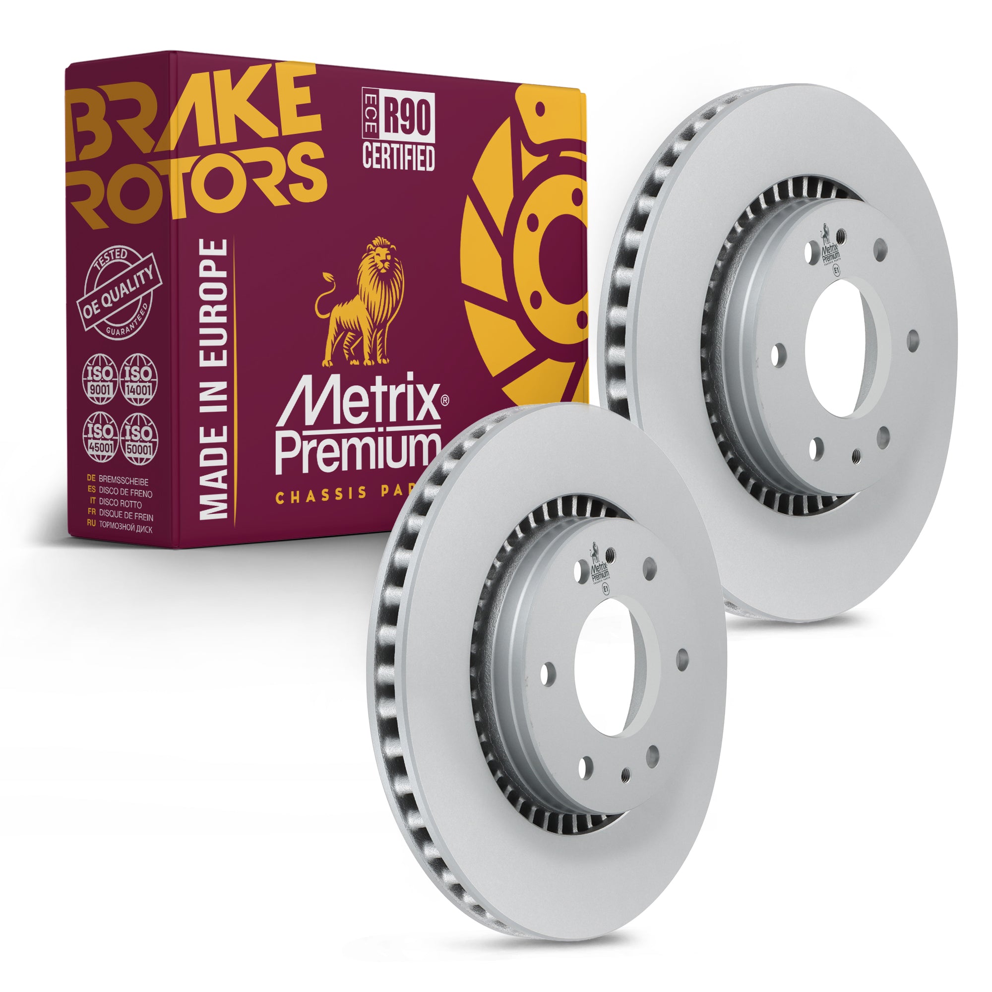 Metrix Premium Front Disc Brake Rotor Kit 92693MT OEM fit auto parts