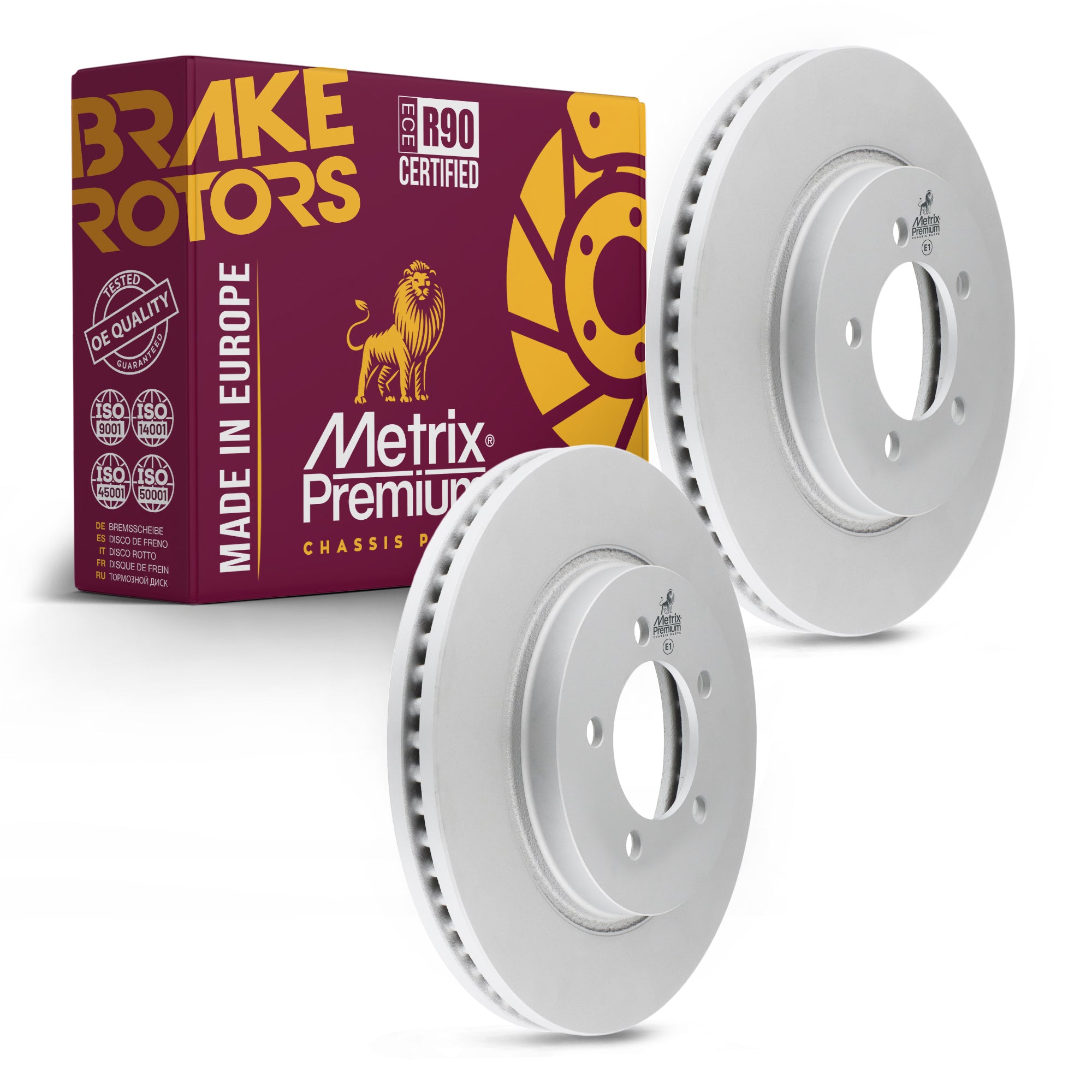 Metrix Premium Front Disc Brake Rotor Kit 92695MT OEM fit auto parts