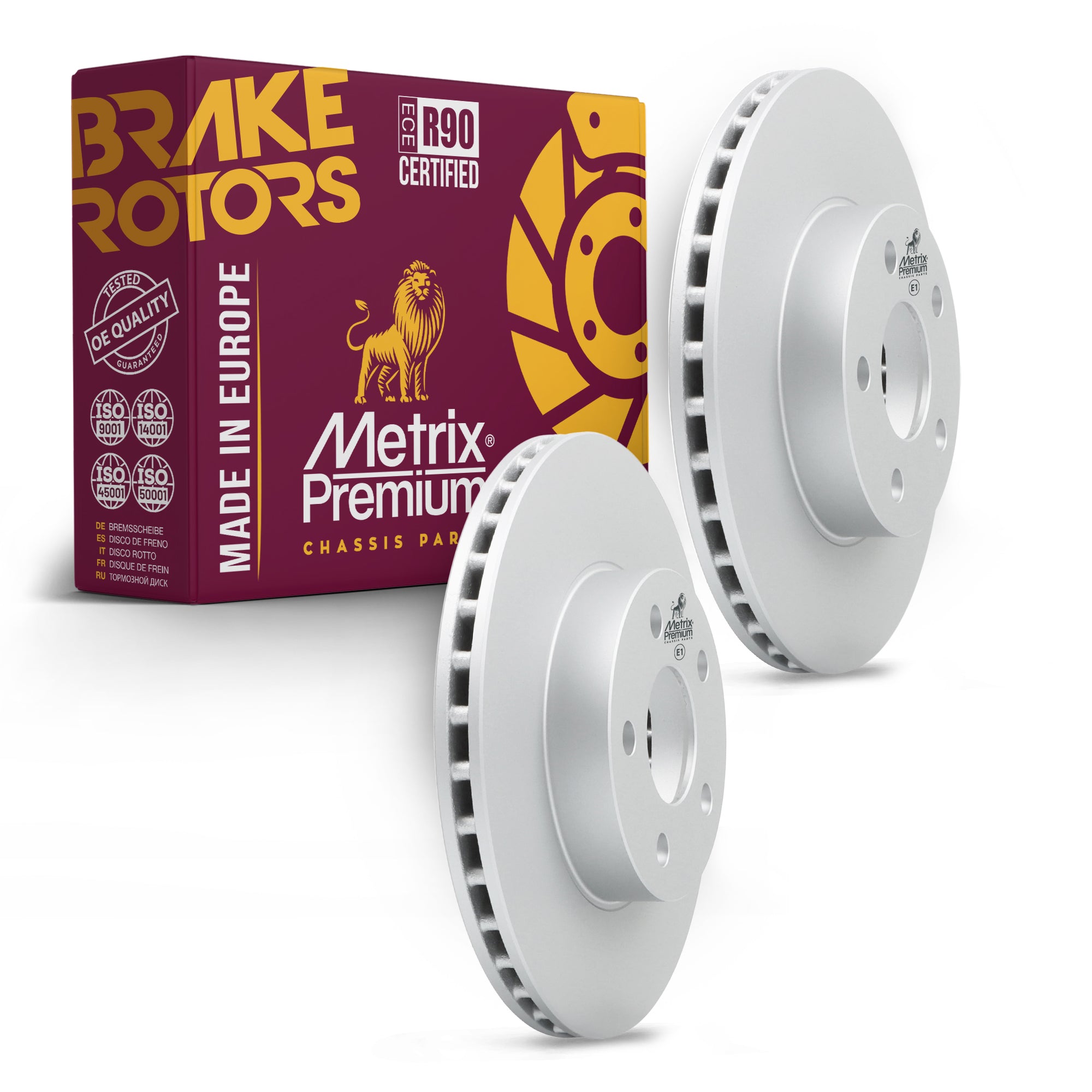 Metrix Premium Front Disc Brake Rotor Kit 92698MT OEM fit auto parts