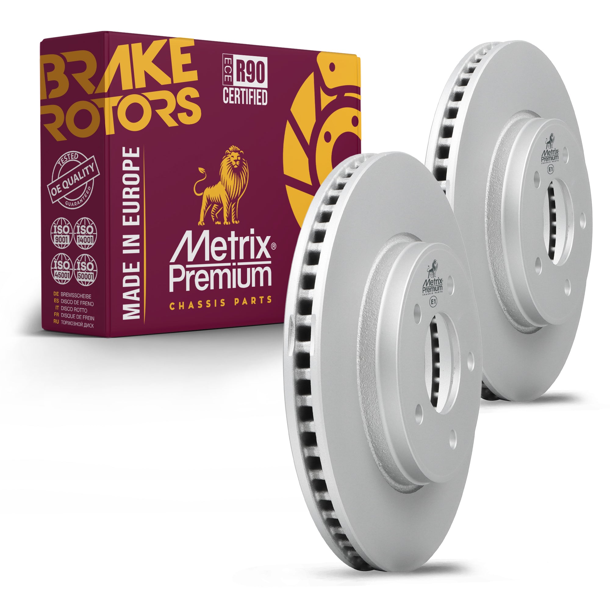 Metrix Premium Front Disc Brake Rotor Kit 92703MT OEM fit auto parts