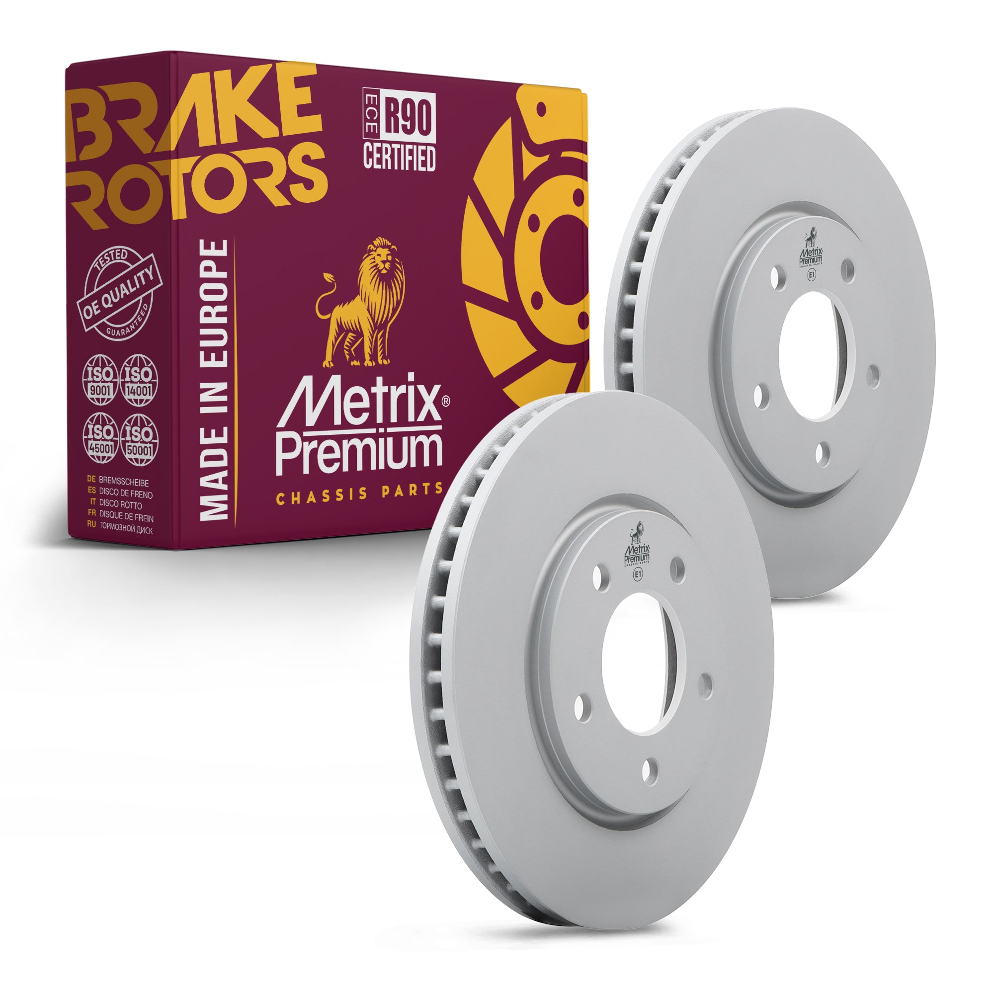 Metrix Premium Front Disc Brake Rotor Kit 92709MT OEM fit auto parts