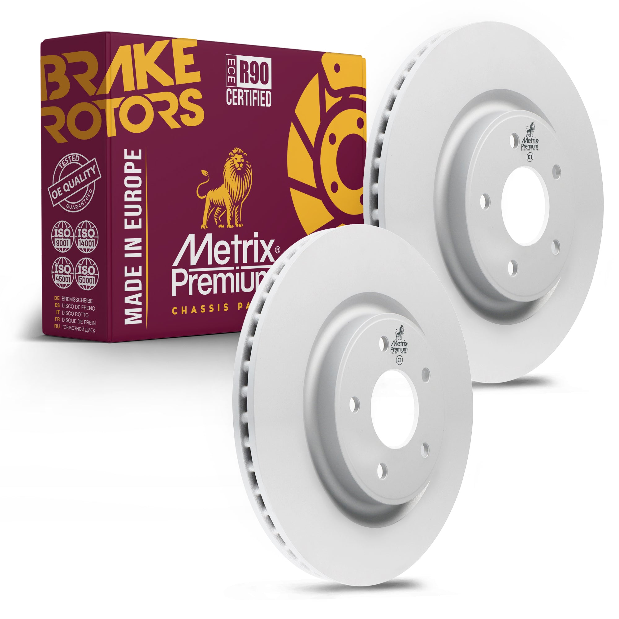Metrix Premium Front Disc Brake Rotor Kit 92712MT OEM fit auto parts