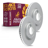 Metrix Premium Front Disc Brake Rotor Kit 92736MT OEM fit auto parts