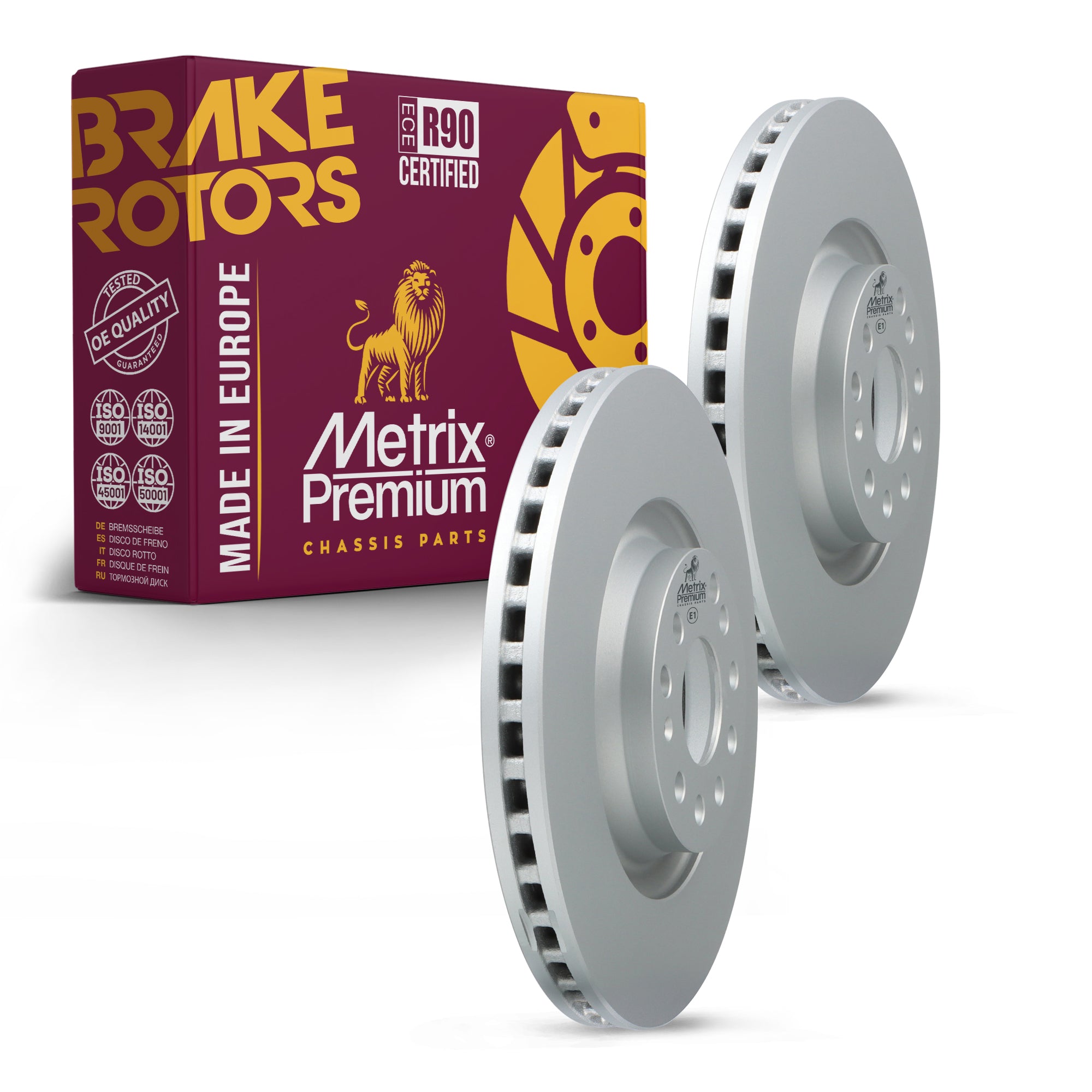 Metrix Premium Front Disc Brake Rotor Kit 92752MT OEM fit auto parts