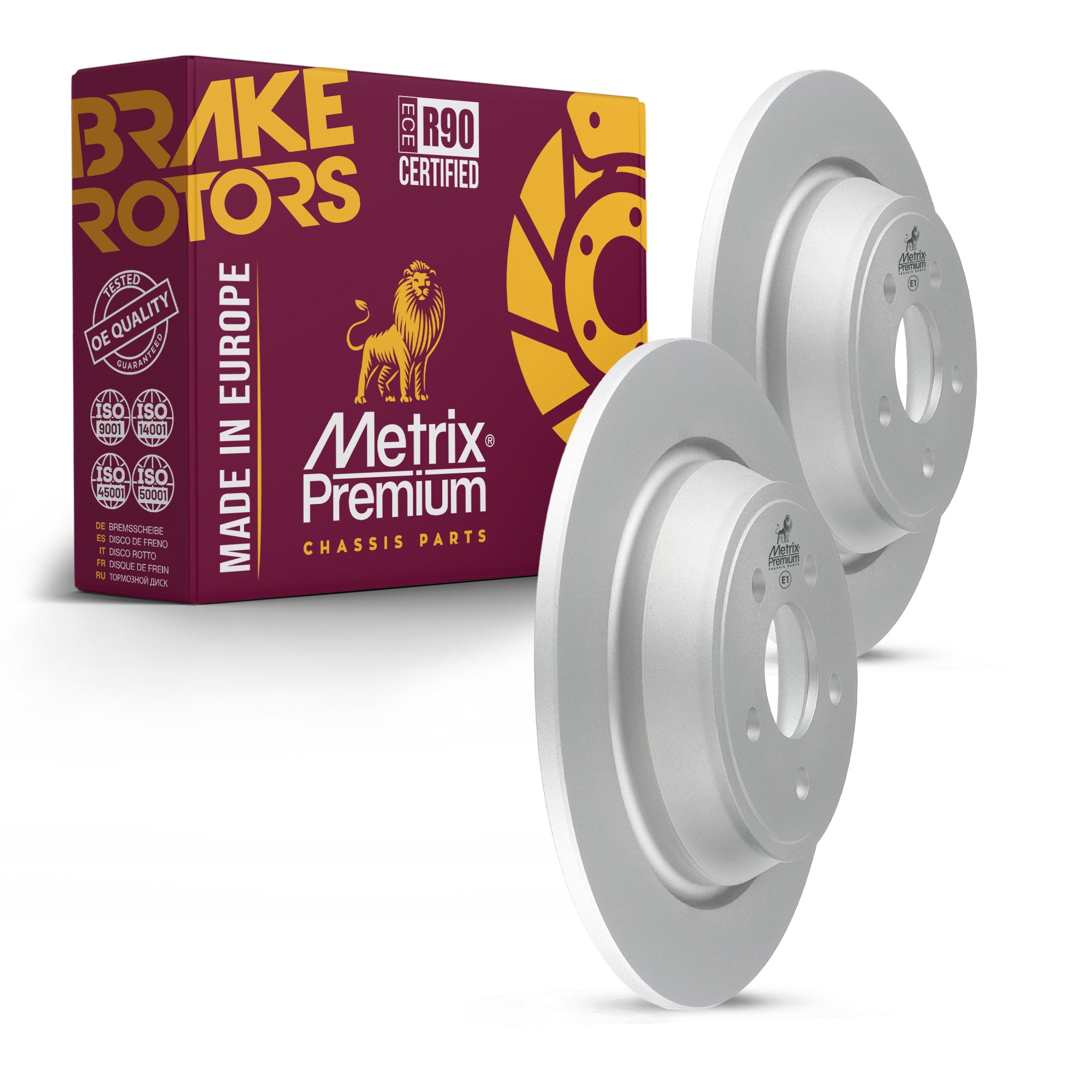 Metrix Premium Rear Disc Brake Rotor Kit 92754MT OEM fit auto parts