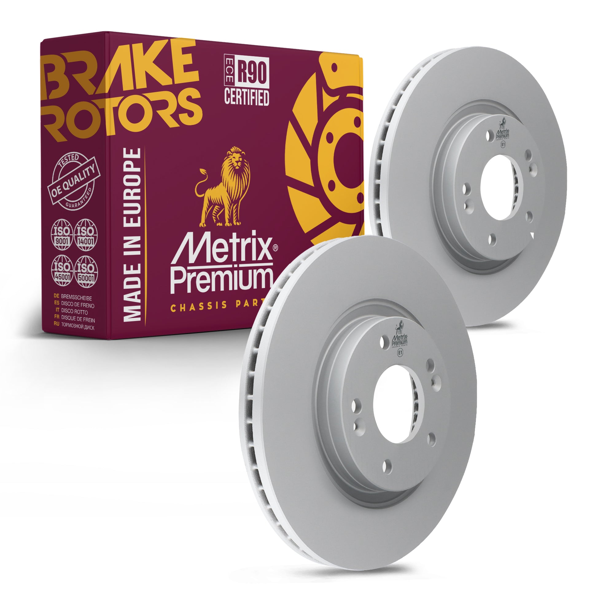 Metrix Premium Front Disc Brake Rotor Kit 92755MT OEM fit auto parts
