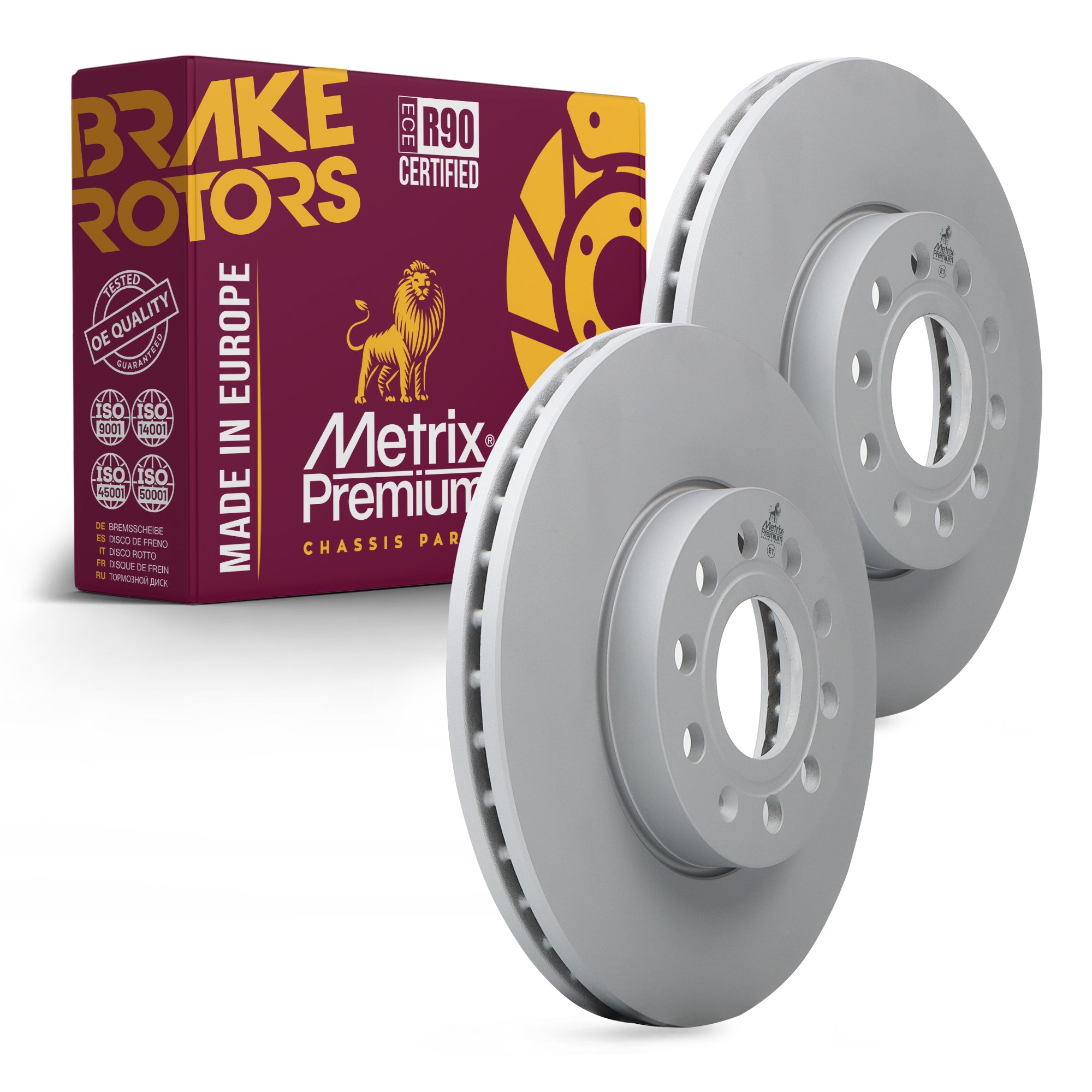 Metrix Premium Front Disc Brake Rotor Kit 92762MT OEM fit auto parts