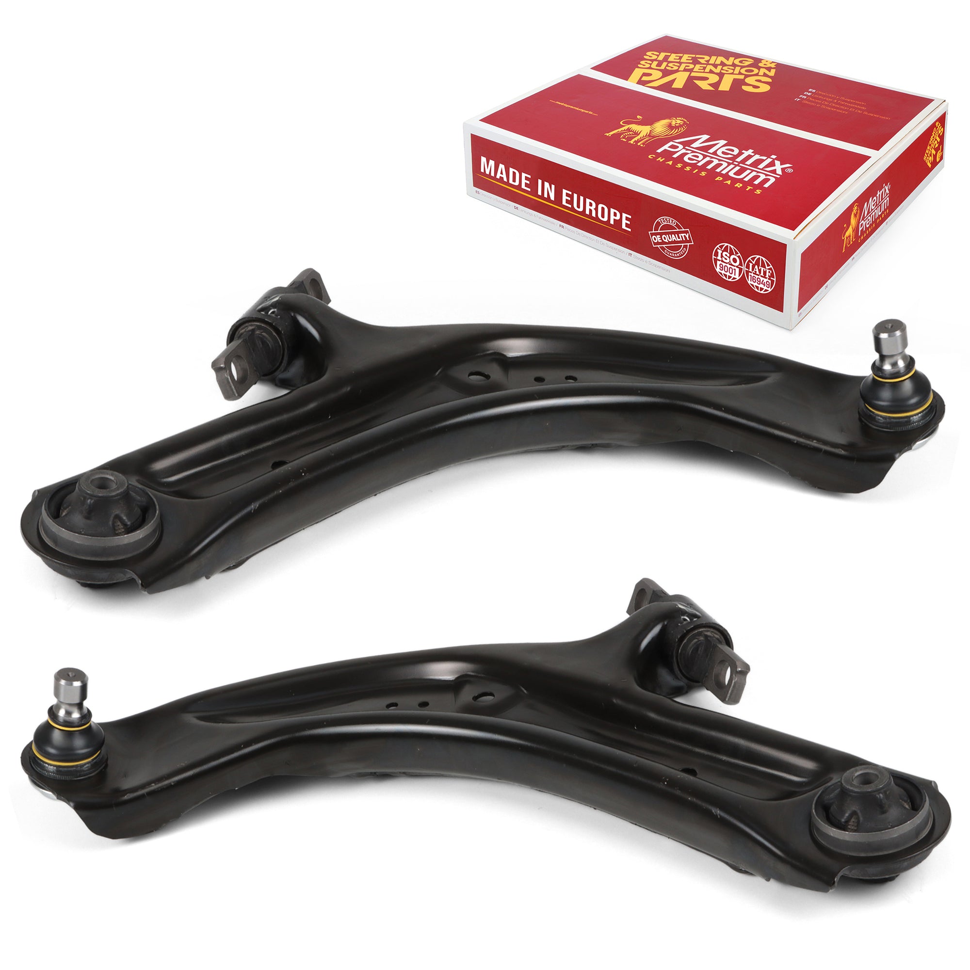 Metrix Premium Chassis Parts 2 PC Front Left & Right Lower Control Arm And Ball Joint Assembly Kit 92788MT OEM fit auto parts