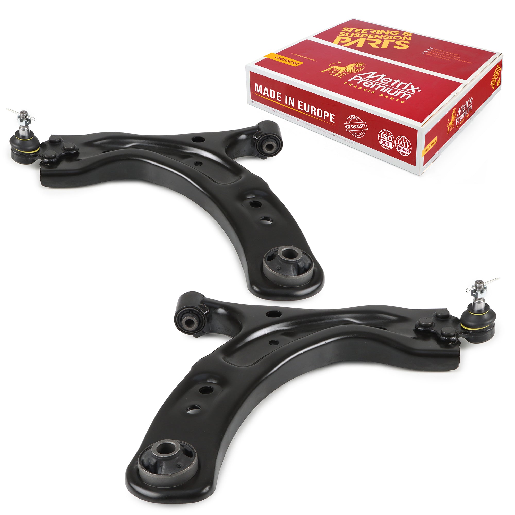 Metrix Premium Chassis Parts Front Left & Right Lower Control Arm and Ball Joint Assembly Kit 92885MT OEM fit auto parts