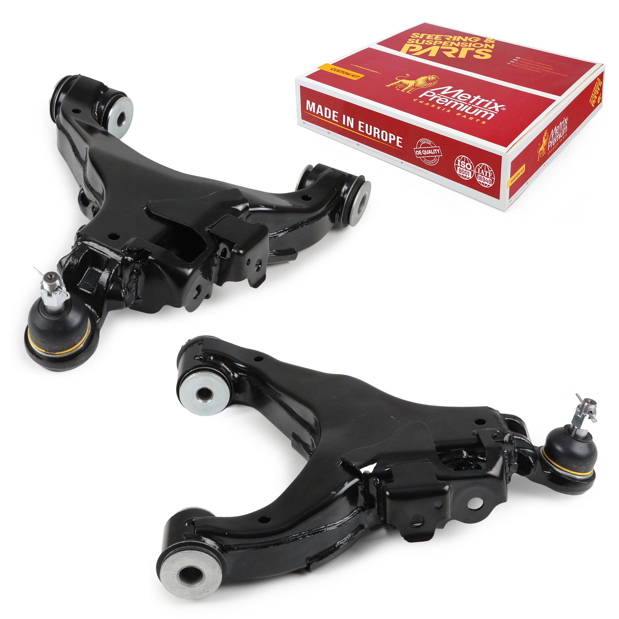 Metrix Premium Chassis Parts 2 PC Front Left & Right Lower Control Arm and Ball Joint Assembly Kit 92901MT OEM fit auto parts