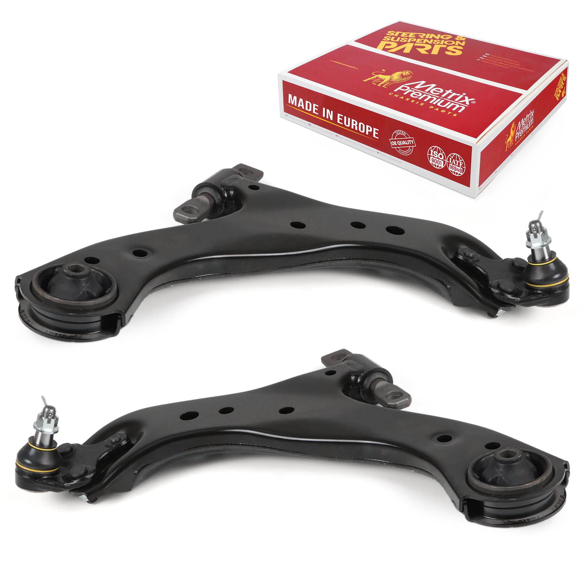 Metrix Premium Chassis Parts 2 PC Front Left & Right Lower Control Arm And Ball Joint Assembly Kit 92906MT OEM fit auto parts