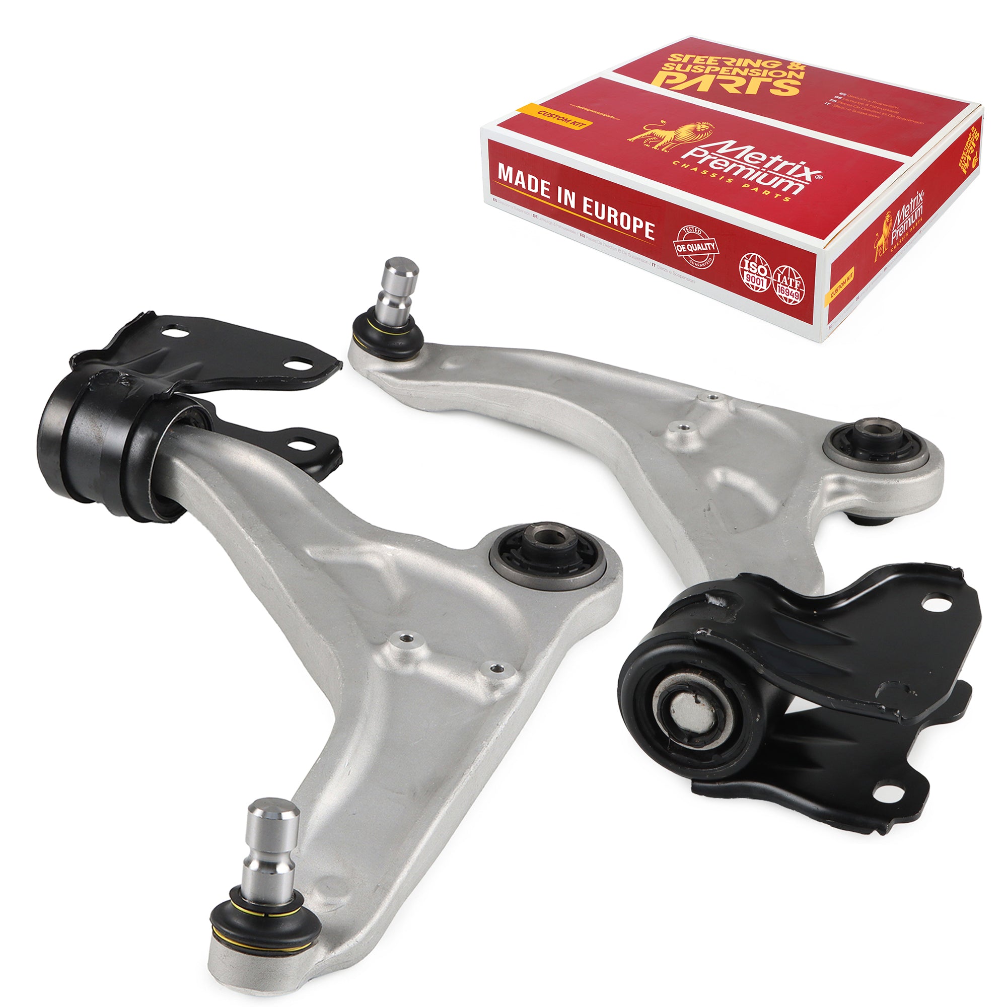 Metrix Premium Chassis Parts 2 PC Front Left & Right Lower Control Arm and Ball Joint Assembly Kit 95117MT OEM fit auto parts