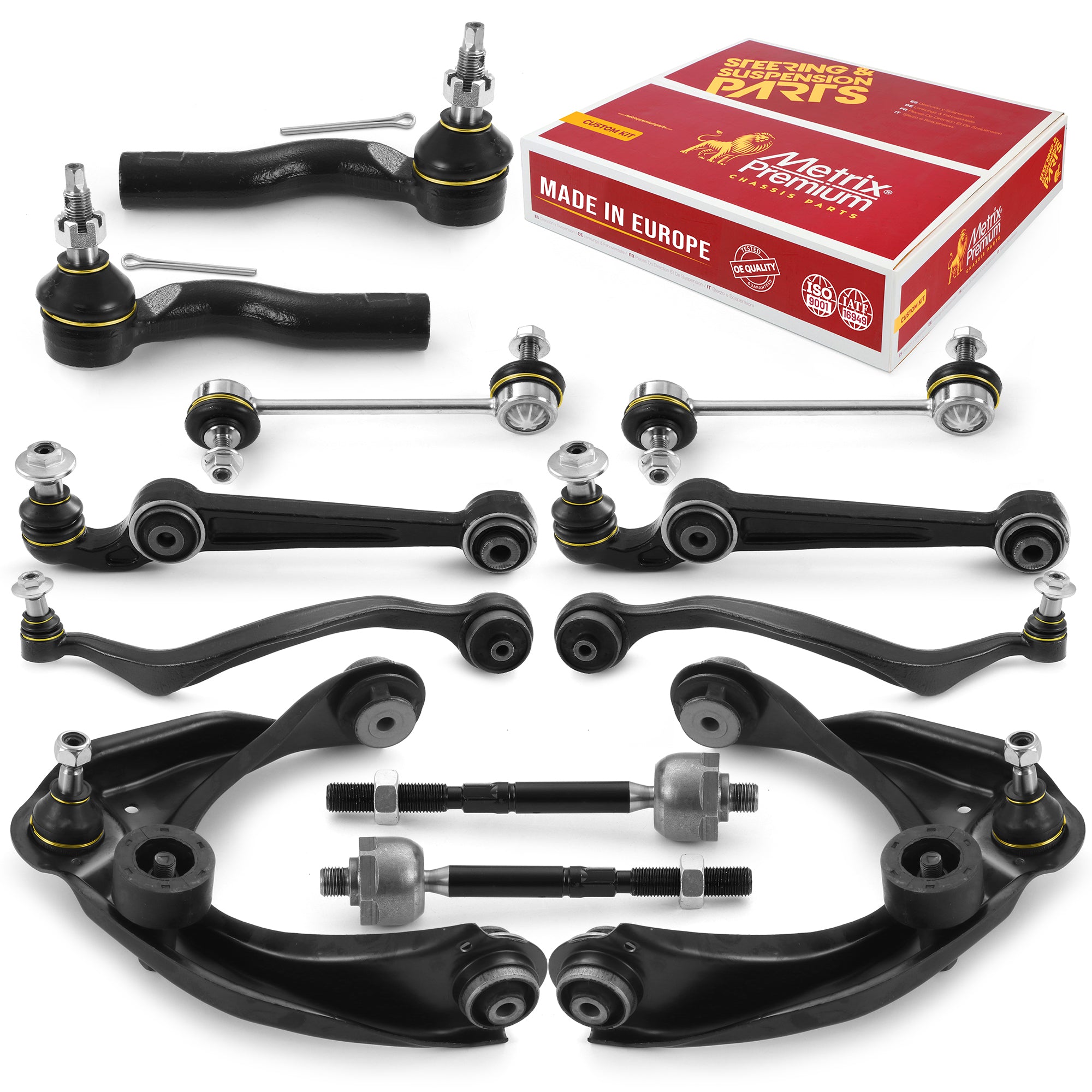Metrix Premium Front End 12 PC Suspension Kit 95861MT for Ford, Mercury aftermarket spare parts